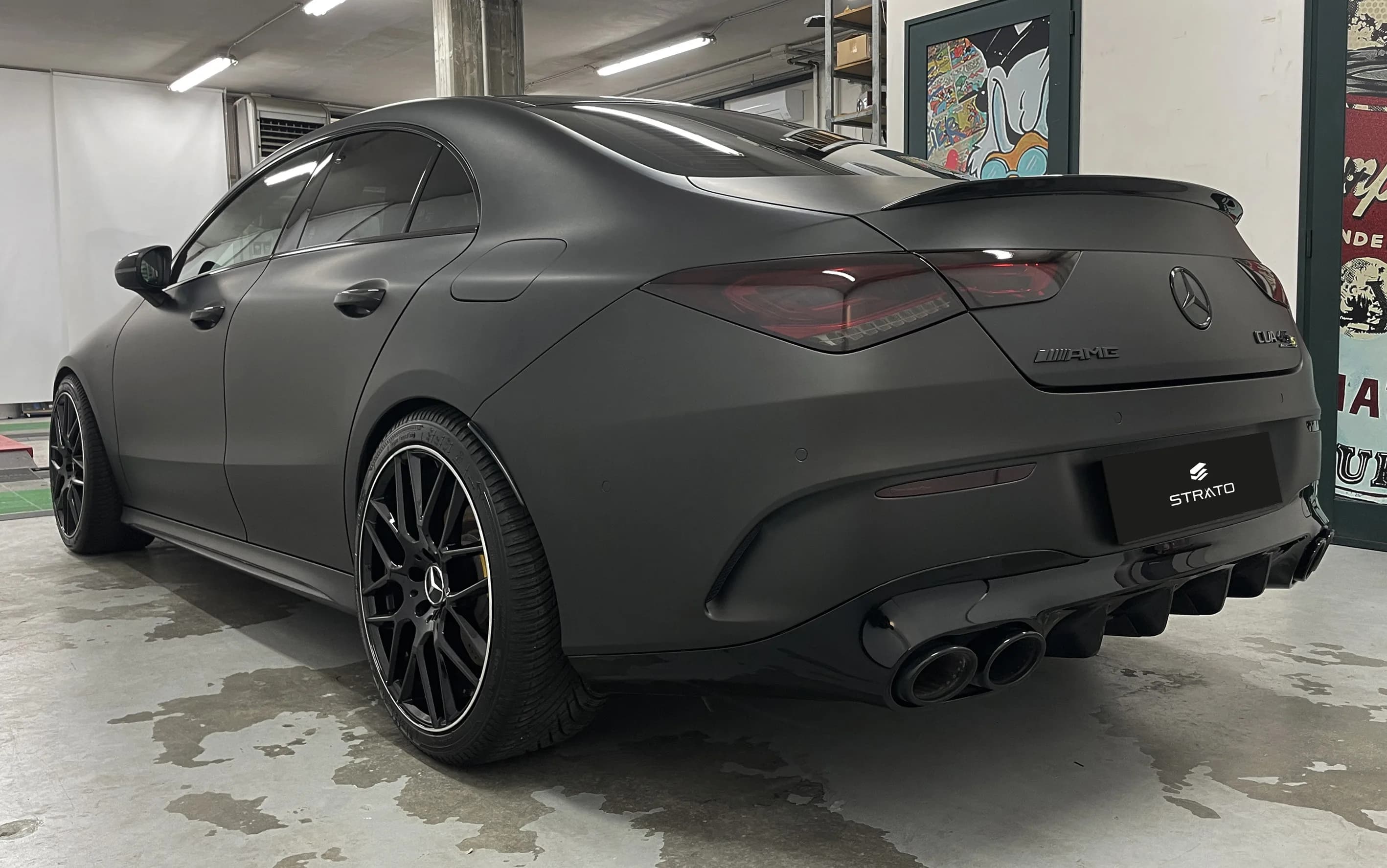 Mercedes CLA 45s AMG | Wrapping Matte Black