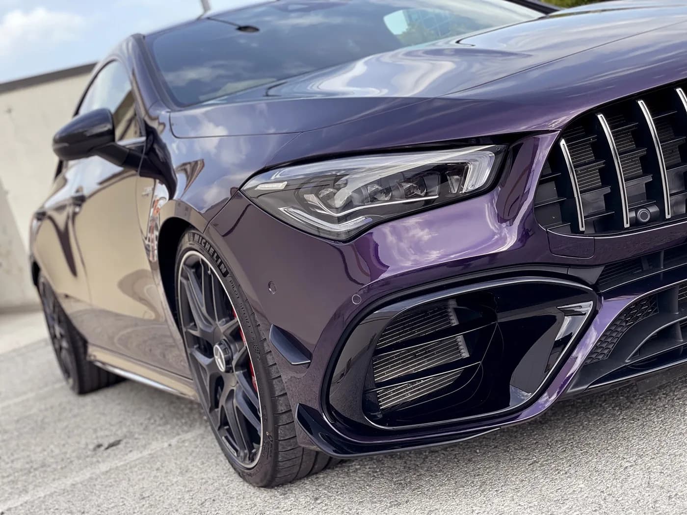 Mercedes CLA 45s AMG | Wrapping Super Gloss Purple