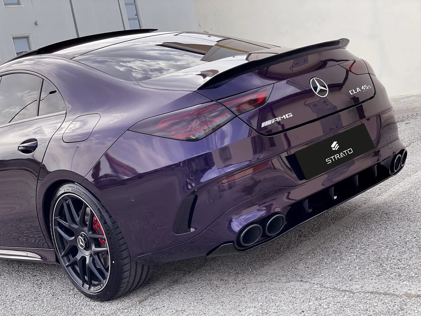 Mercedes CLA 45s AMG | Wrapping Super Gloss Purple