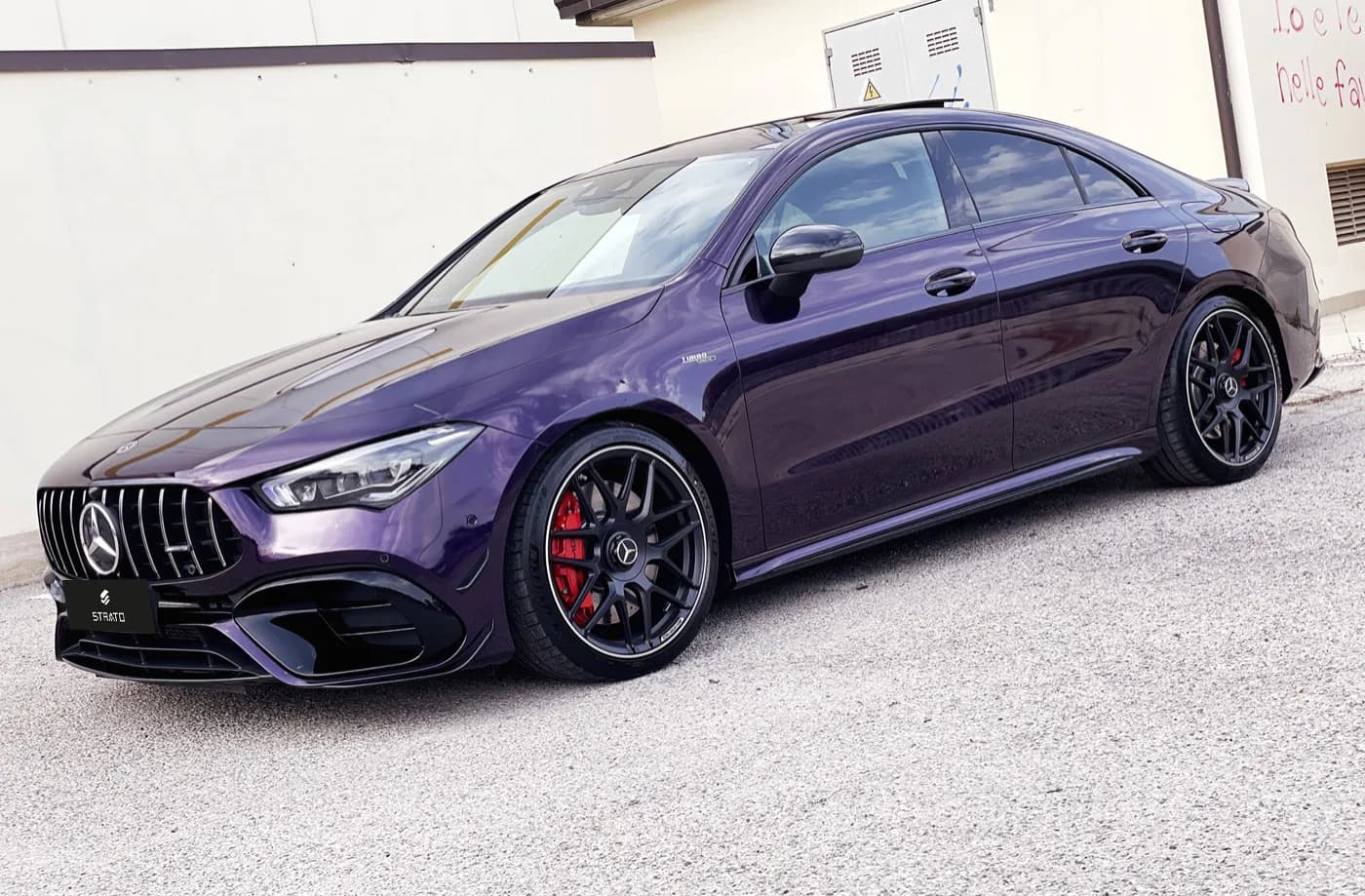 Mercedes CLA 45s AMG | Wrapping Super Gloss Purple
