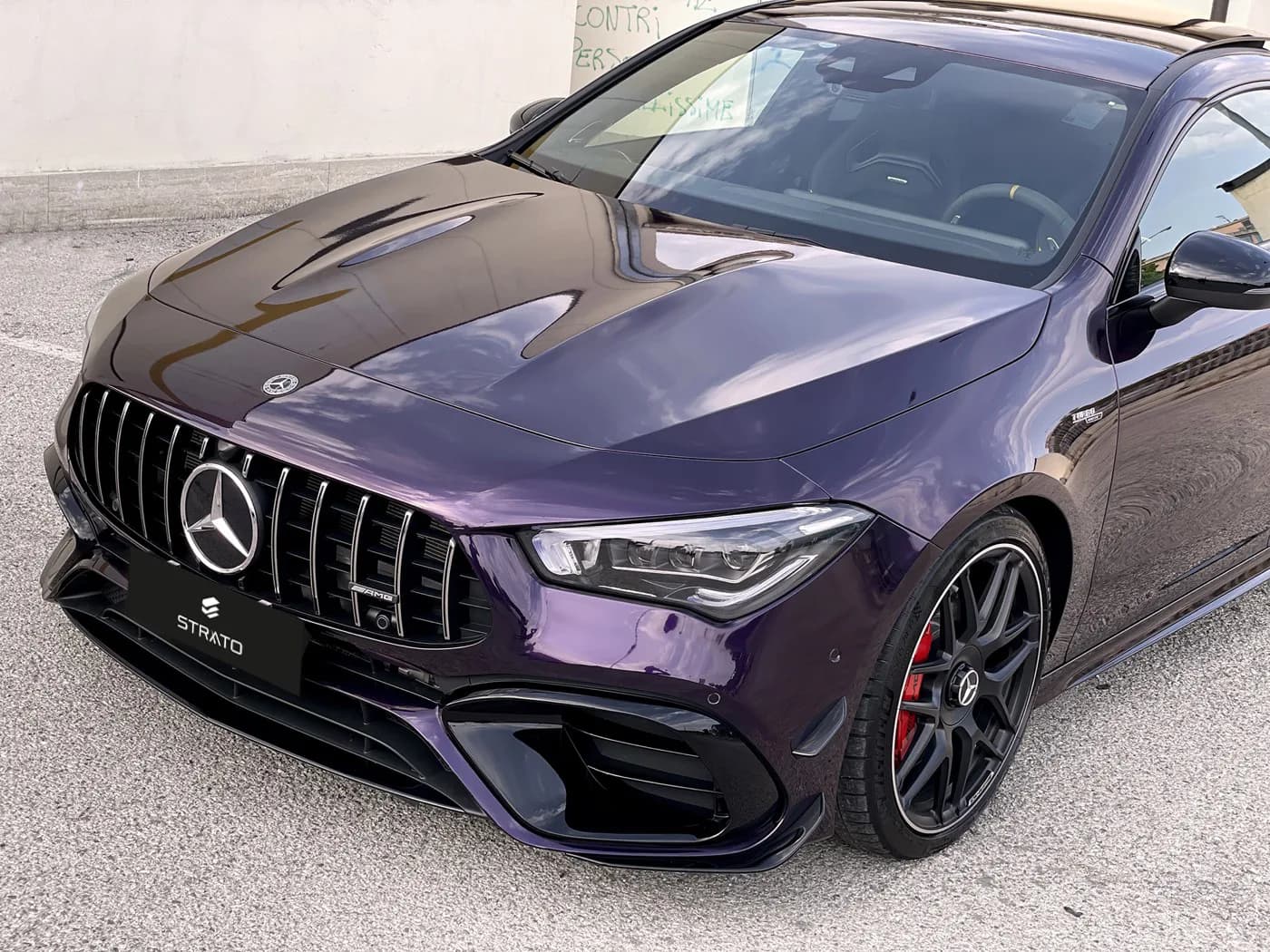 Mercedes CLA 45s AMG | Wrapping Super Gloss Purple