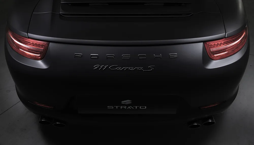Porsche 911 Carrera S - Pellicola Auto 3M " Nero Opaco "