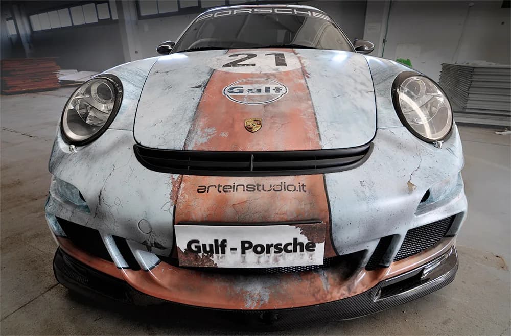 Porsche 997 - Livrea Gulf Effetto Invecchiato