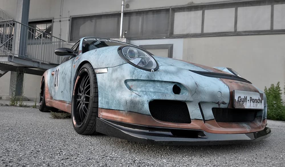 Porsche 997 - Livrea Gulf Effetto Invecchiato