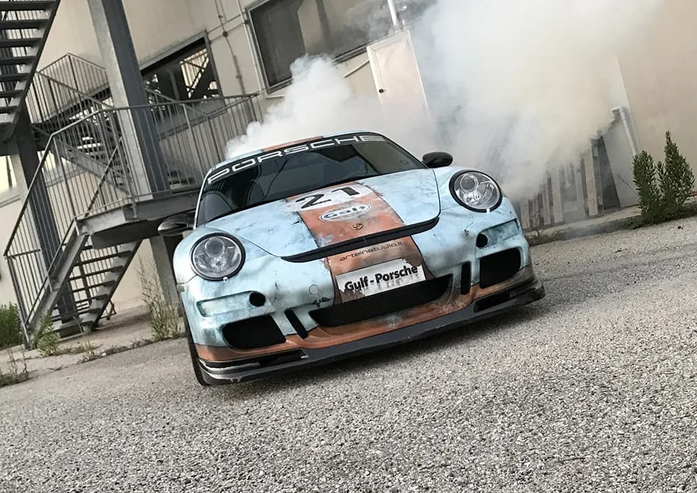 Porsche 997 - Livrea Gulf Effetto Invecchiato