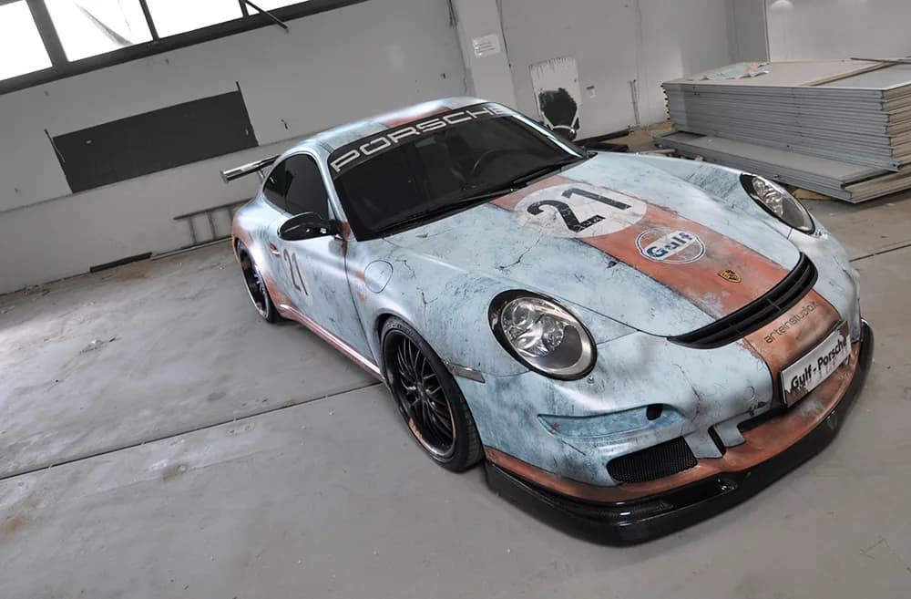 Porsche 997 - Livrea Gulf Effetto Invecchiato