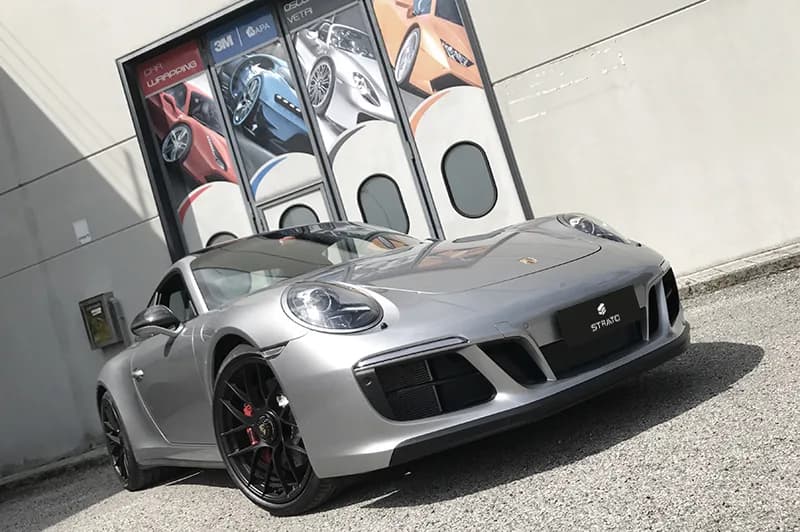 Porsche 911 Carrera 4 GTS - Wrapping Spioler + Paint Protection Film