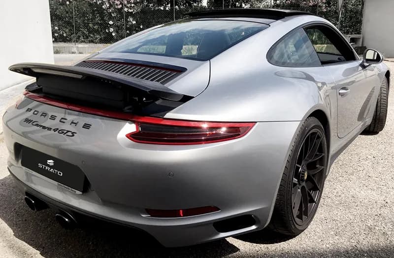 Porsche 911 Carrera 4 GTS - Wrapping Spioler + Paint Protection Film