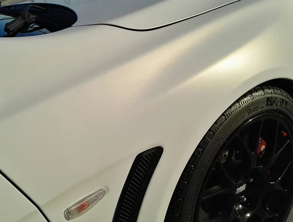 Mitsubishi Lancer Evo X - Pellicola Auto 3M "Satin Frozen Vanilla"