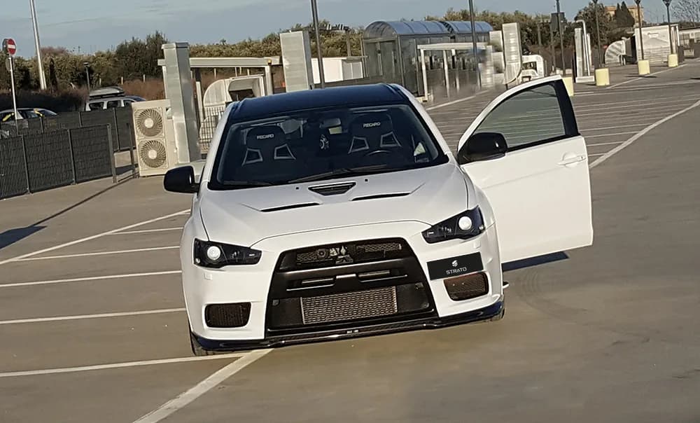 Mitsubishi Lancer Evo X - Pellicola Auto 3M "Satin Frozen Vanilla"