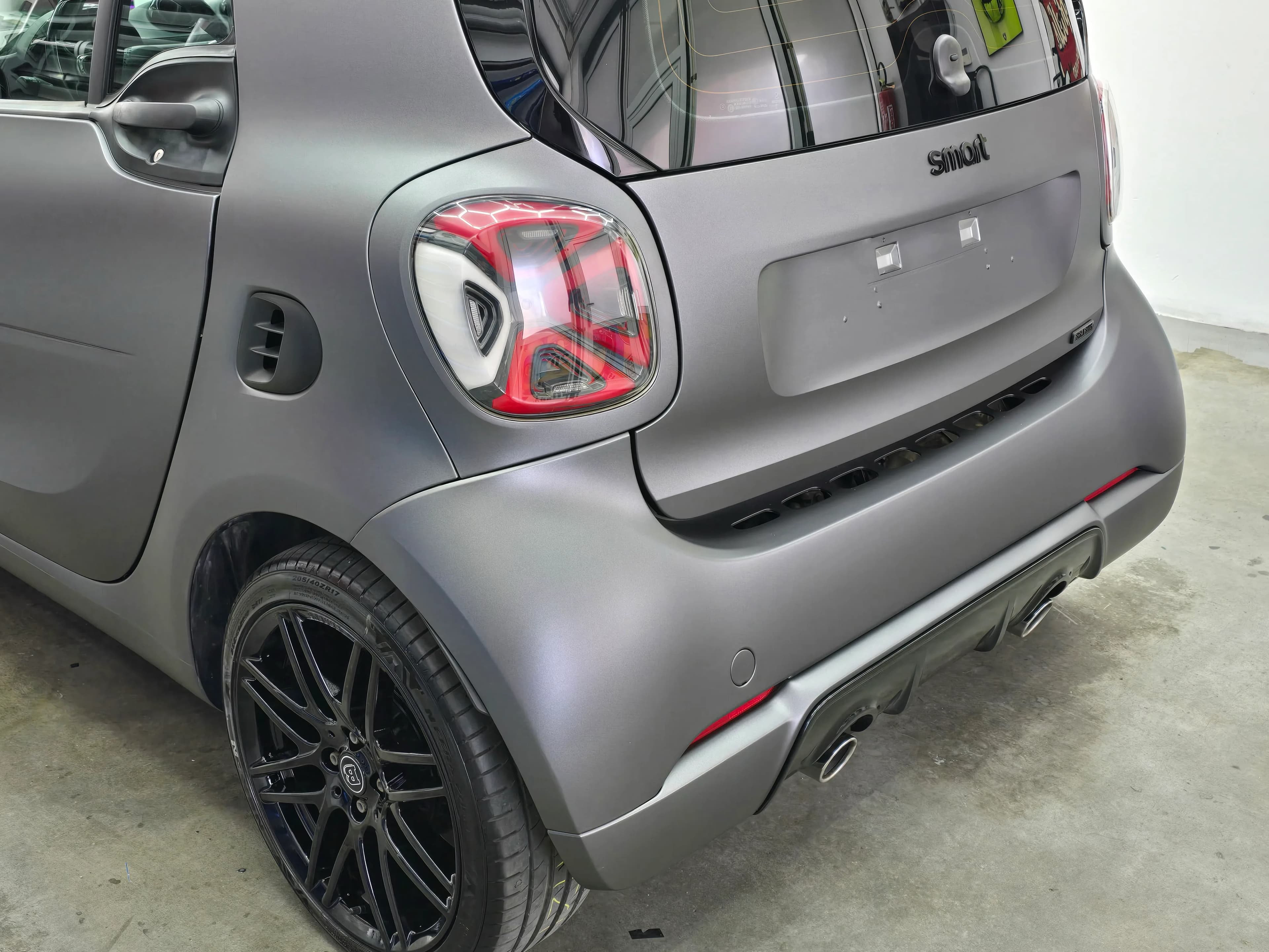 Smart Brabus 451 - Car Wrapping Matte Dark Grey