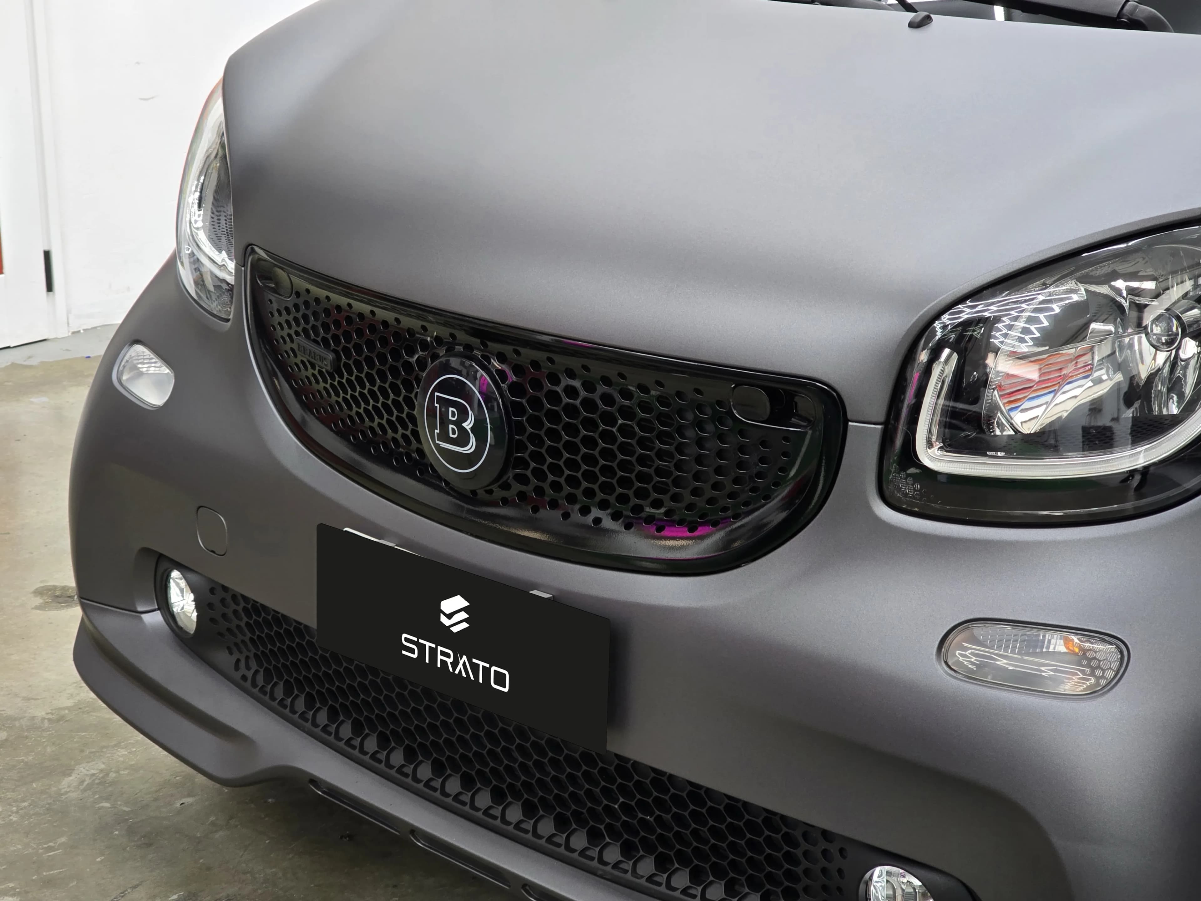 Smart Brabus 451 - Car Wrapping Matte Dark Grey