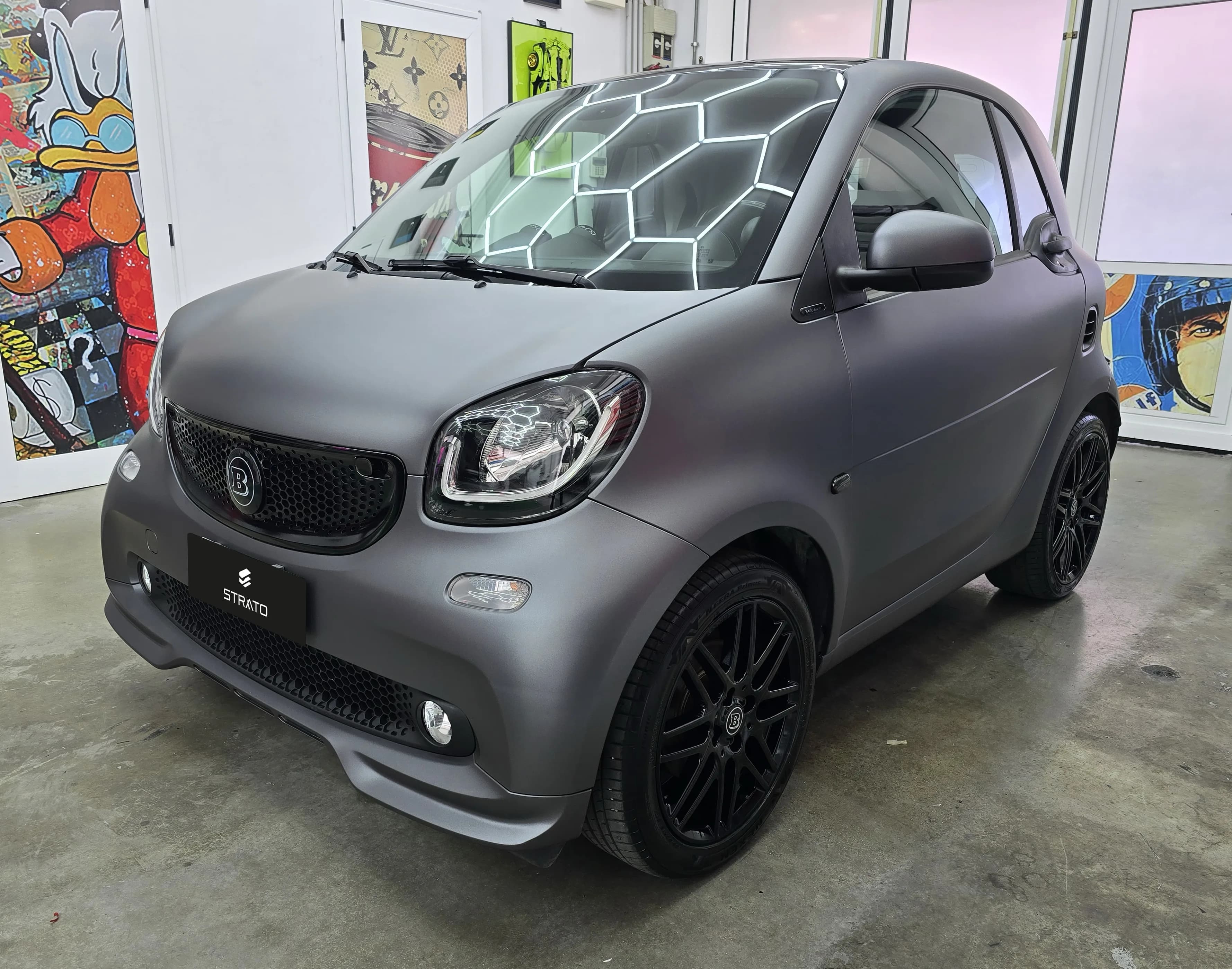 Smart Brabus 451 - Car Wrapping Matte Dark Grey