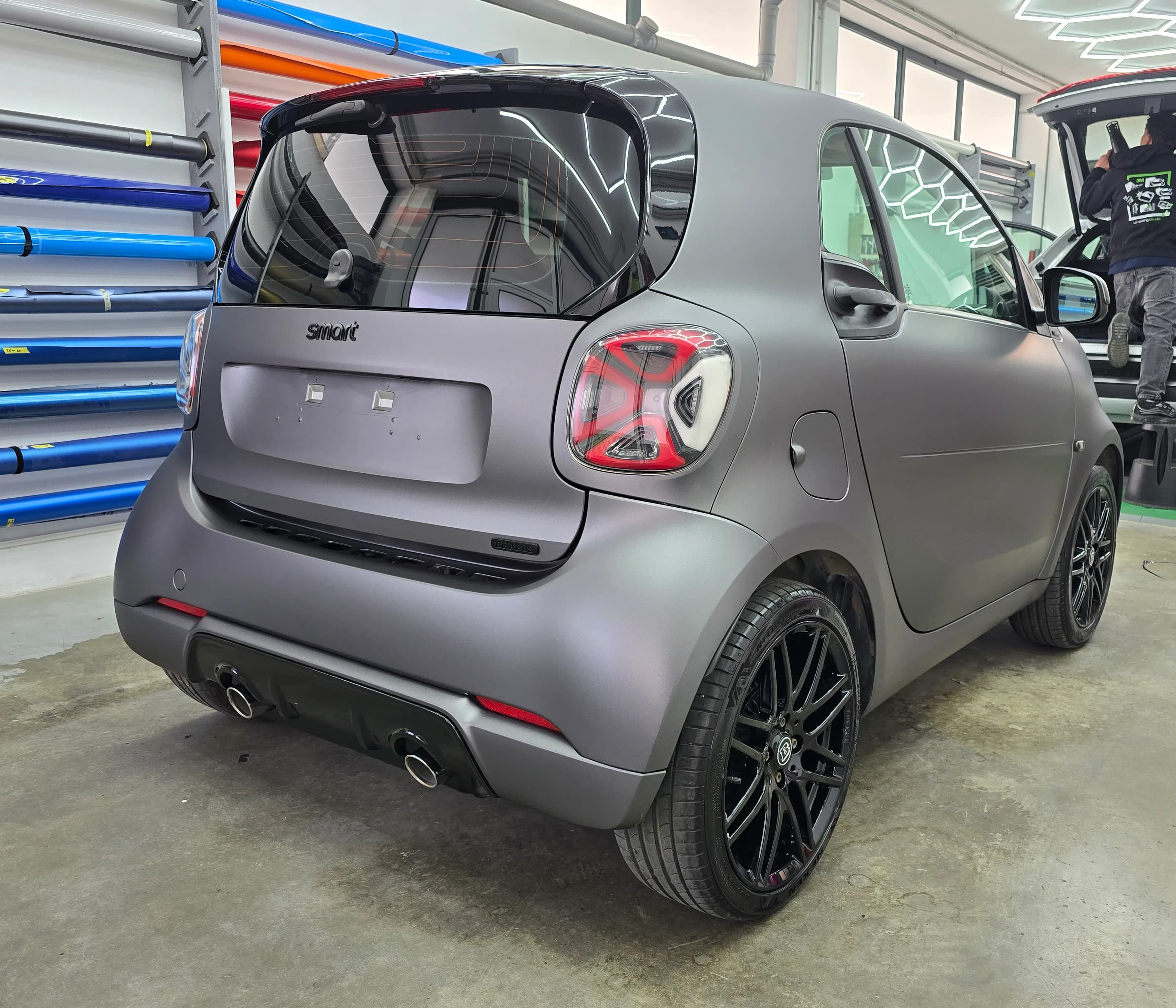 Smart Brabus 451 - Car Wrapping Matte Dark Grey