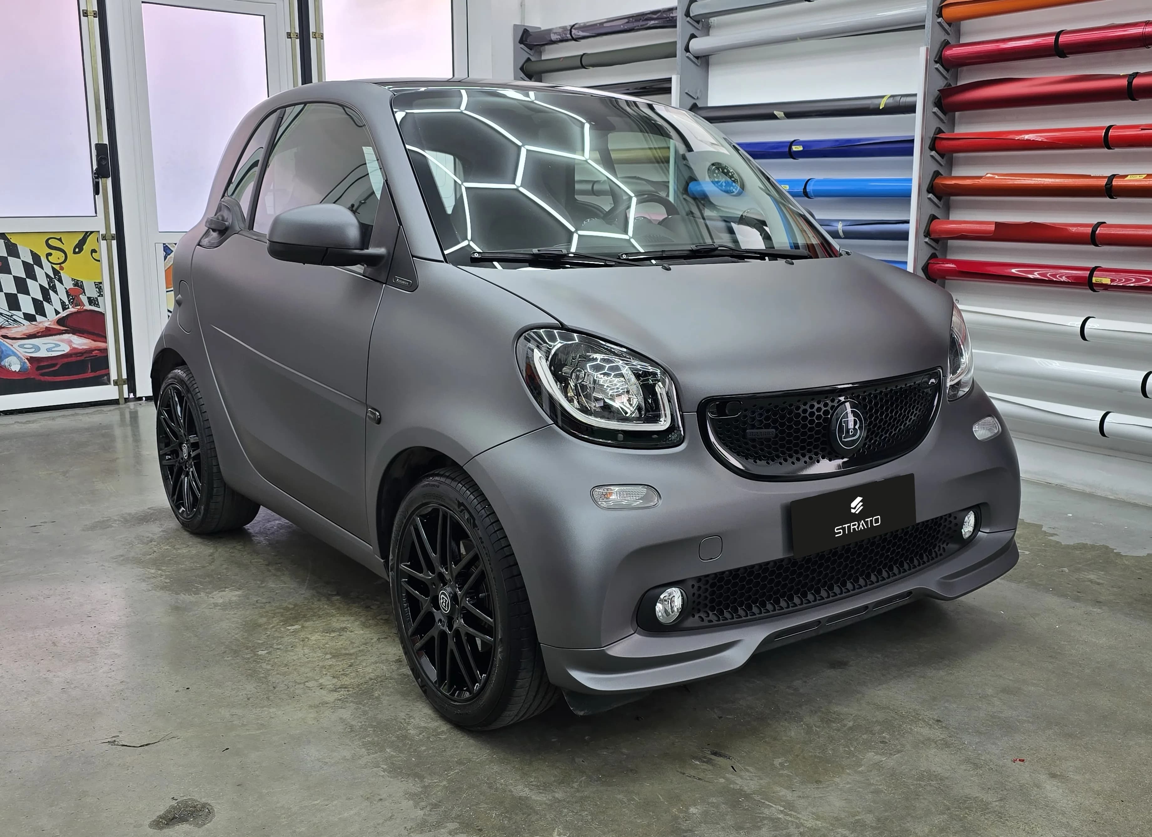 Smart Brabus 451 - Car Wrapping Matte Dark Grey