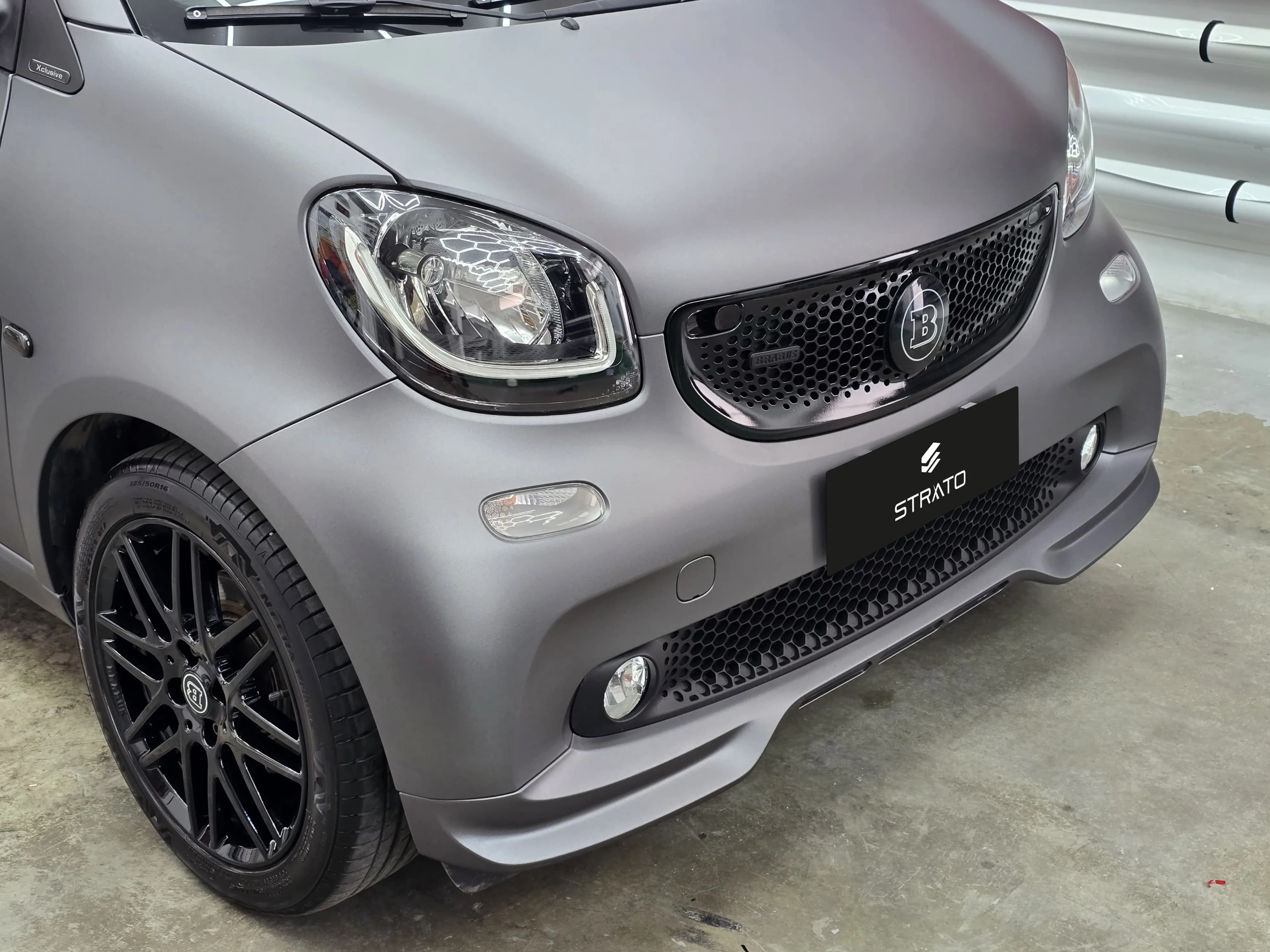 Smart Brabus 451 - Car Wrapping Matte Dark Grey