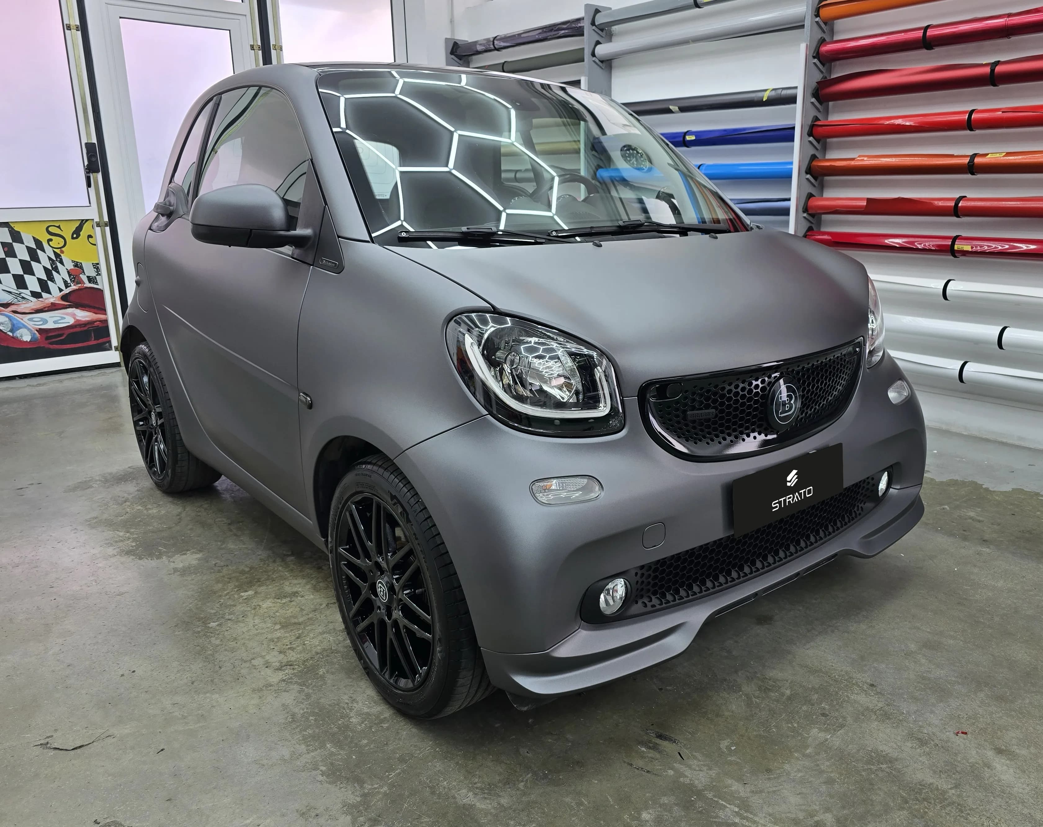 Smart Brabus 451 - Car Wrapping Matte Dark Grey