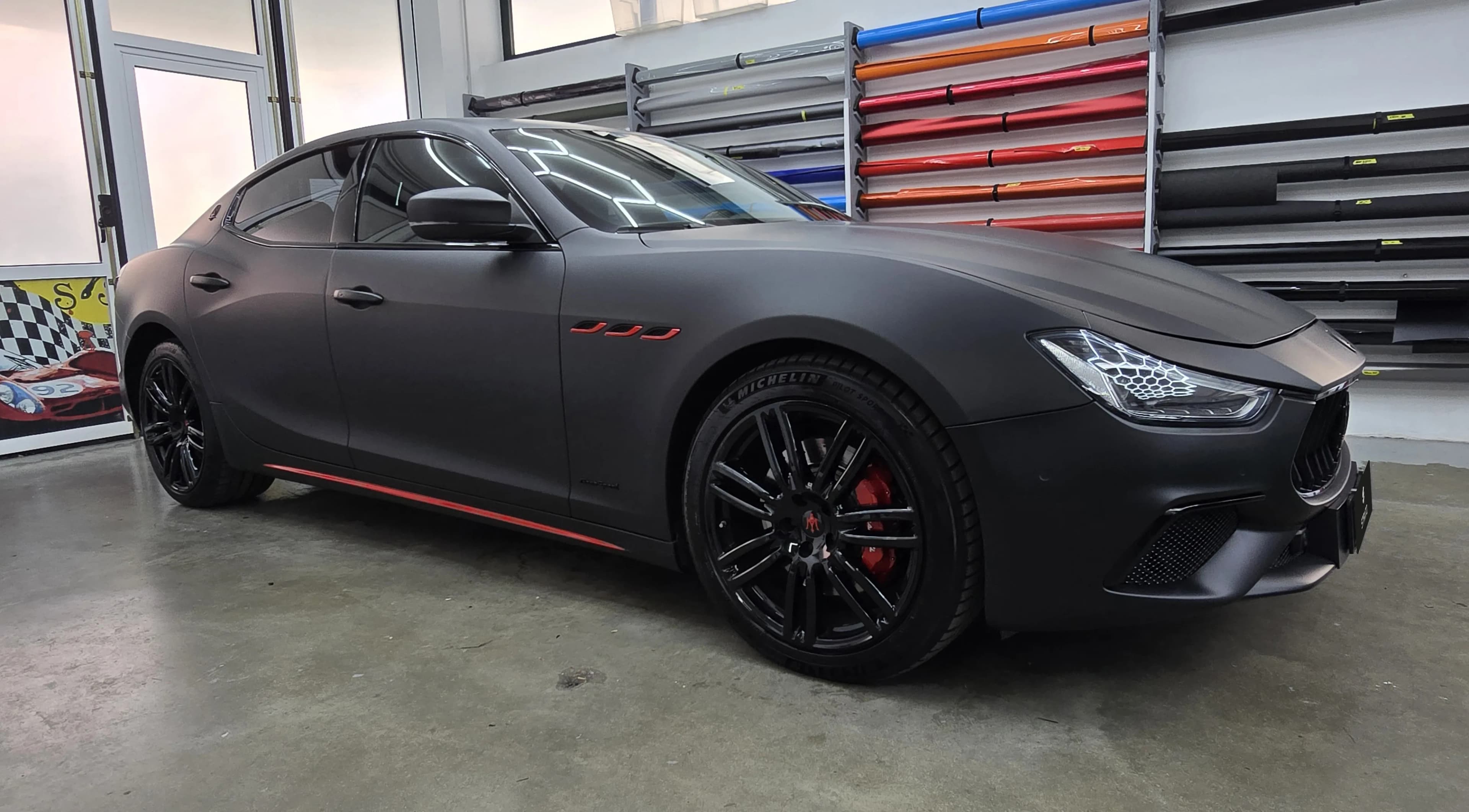 Maserati Ghibli Gransport | Car Wrapping Matte Deep Black