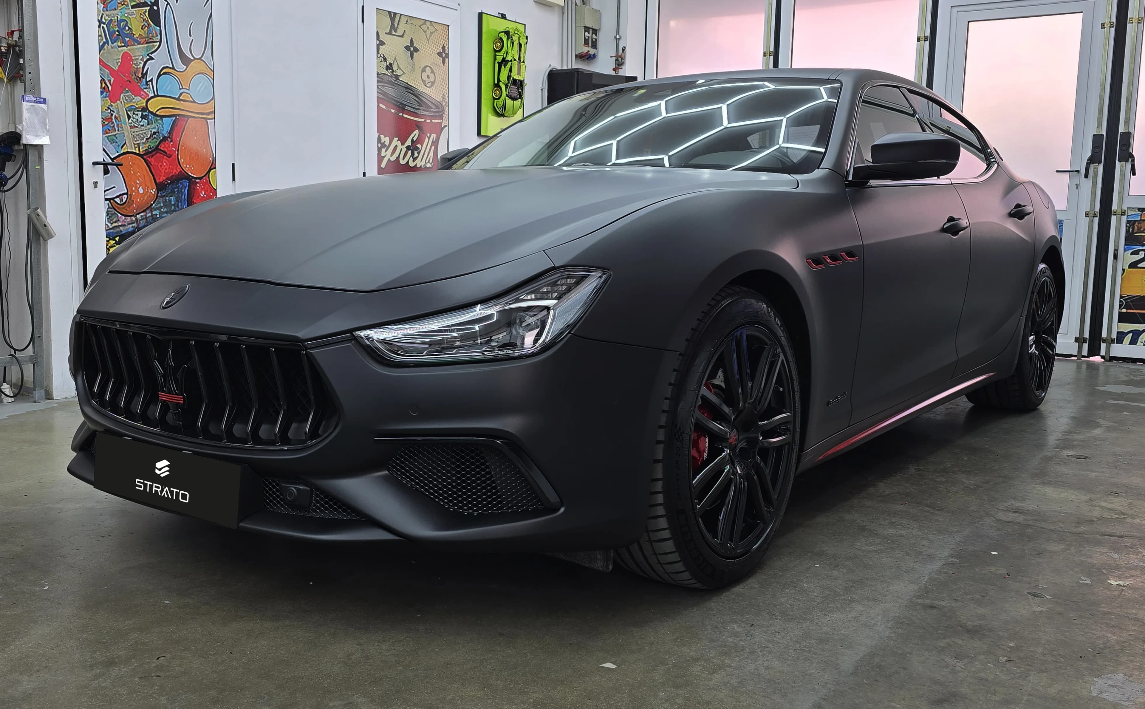 Maserati Ghibli Gransport | Car Wrapping Matte Deep Black