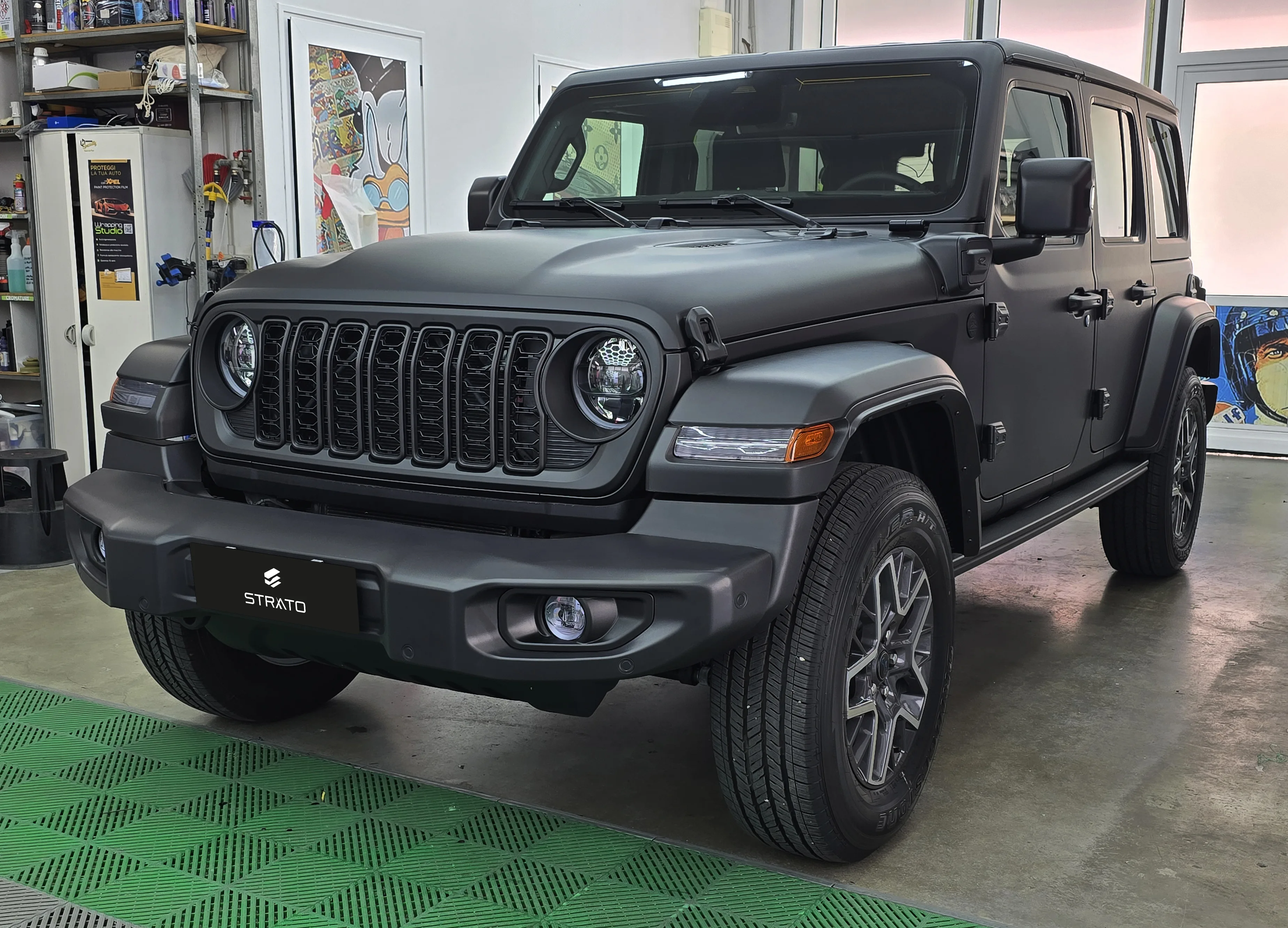 Jeep Wrangler Sahara | Wrapping Matte Deep Black