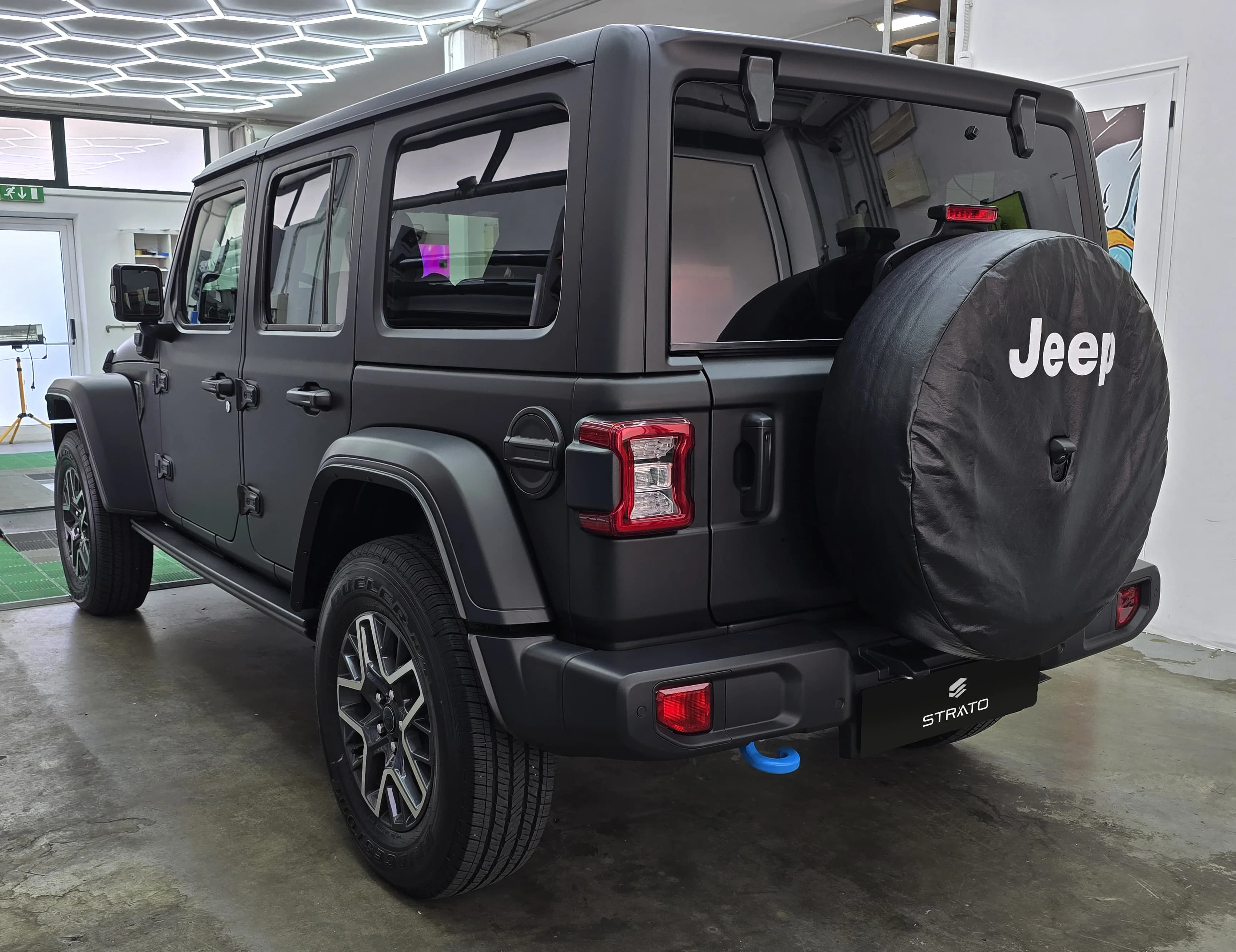 Jeep Wrangler Sahara | Wrapping Matte Deep Black