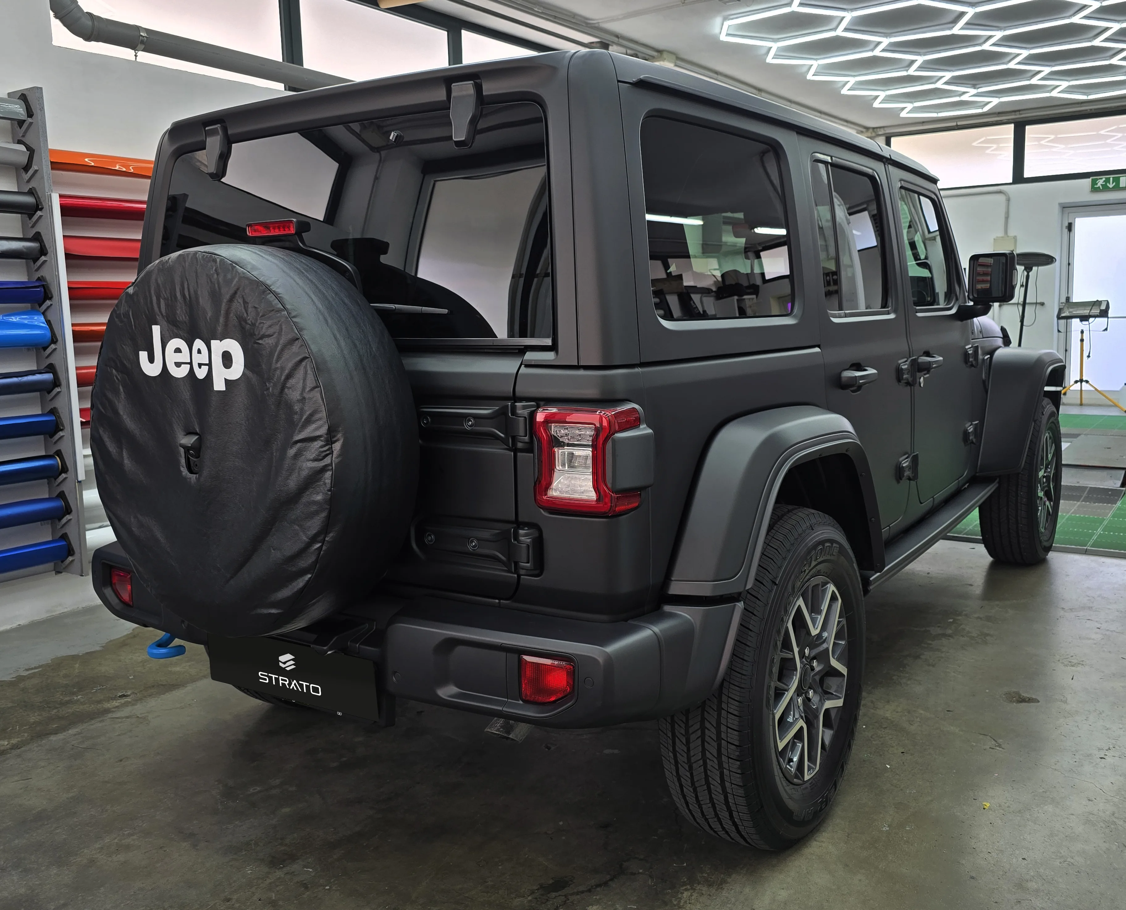 Jeep Wrangler Sahara | Wrapping Matte Deep Black