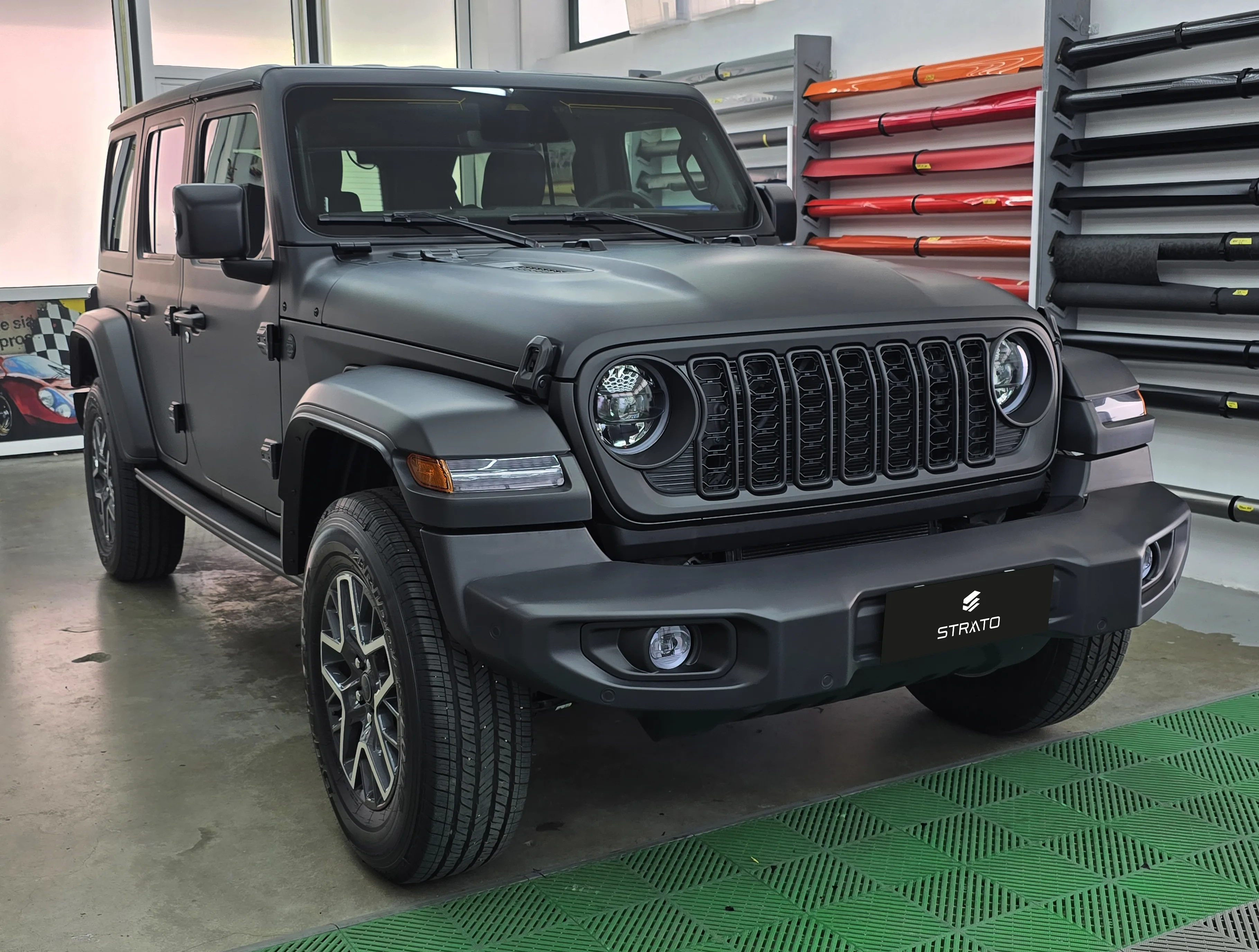 Jeep Wrangler Sahara | Wrapping Matte Deep Black