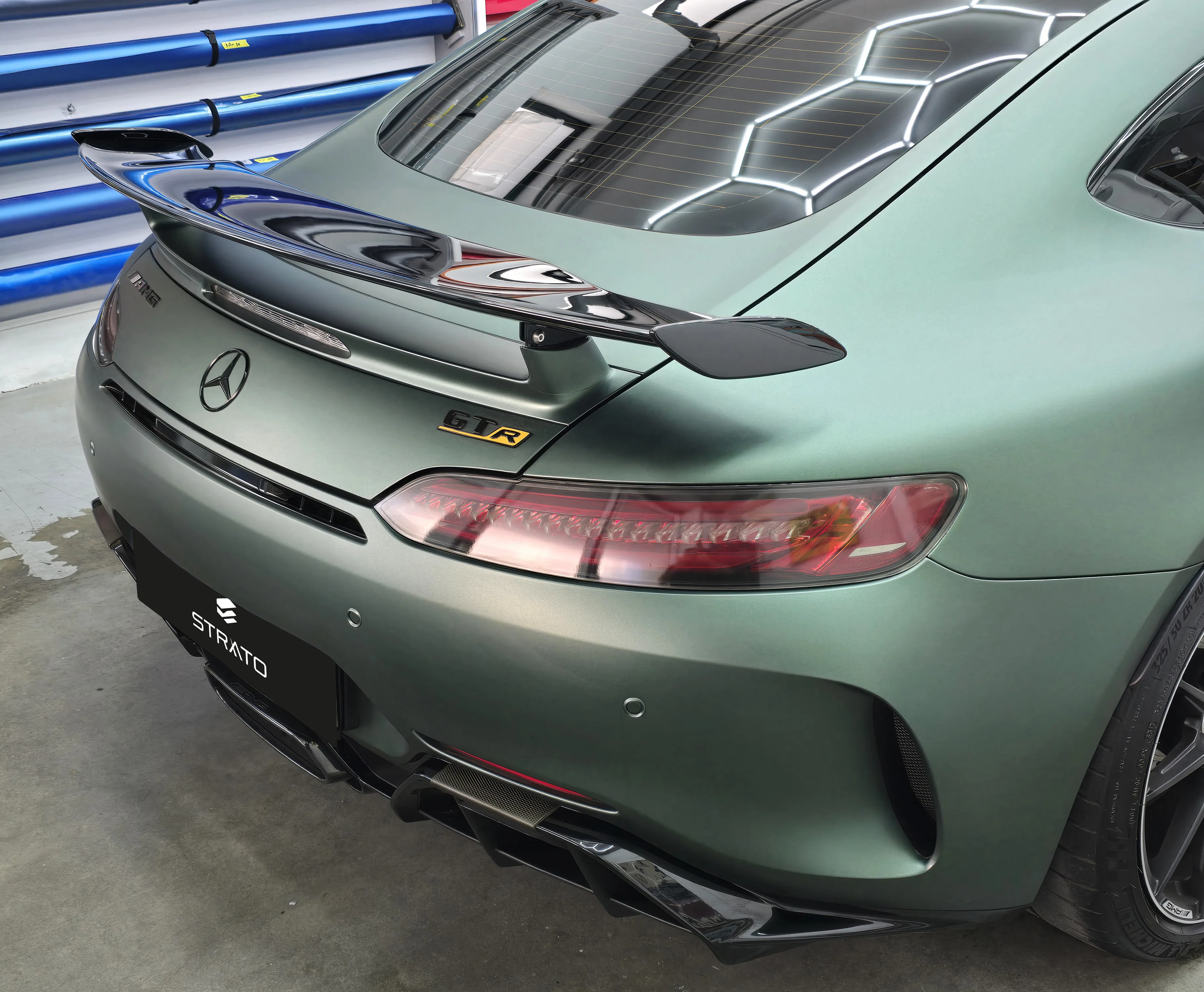 Mercedes GTR | Wrapping Matte Pine Green Metallic