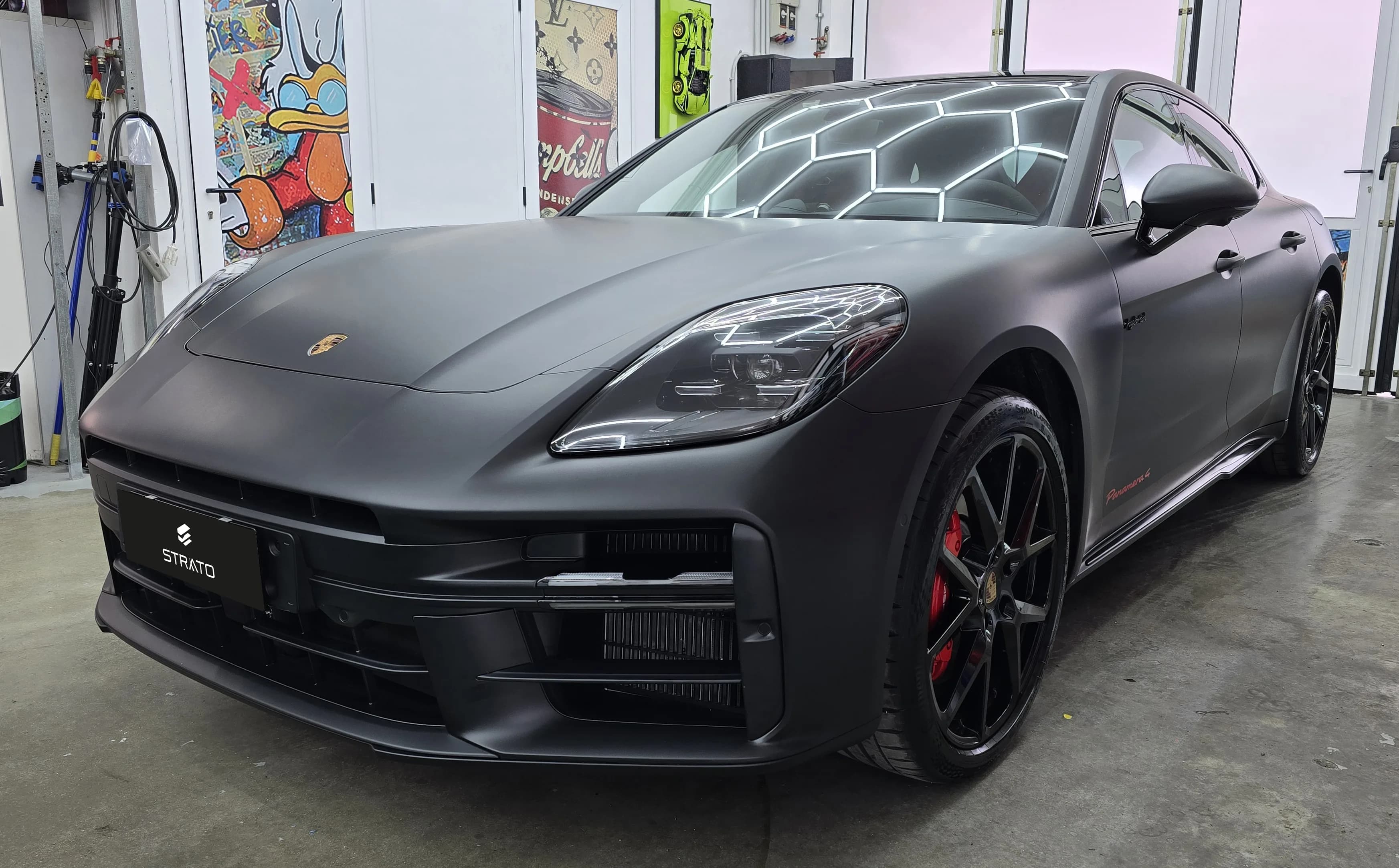 Porsche Panamera 4s | Wrapping Matte Deep Black