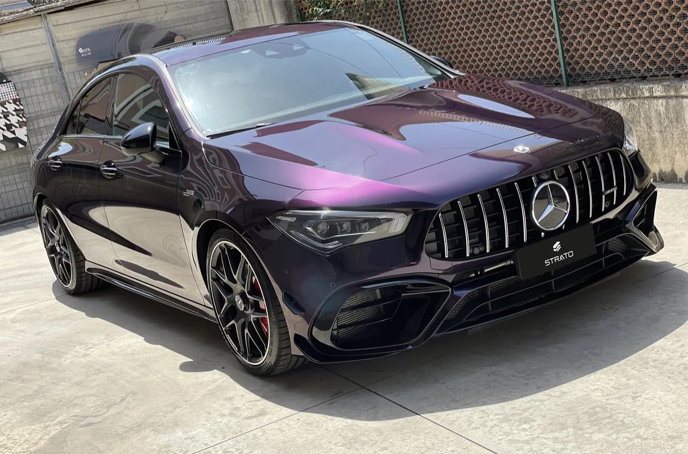 Mercedes CLA 45s AMG | Wrapping Super Gloss Purple