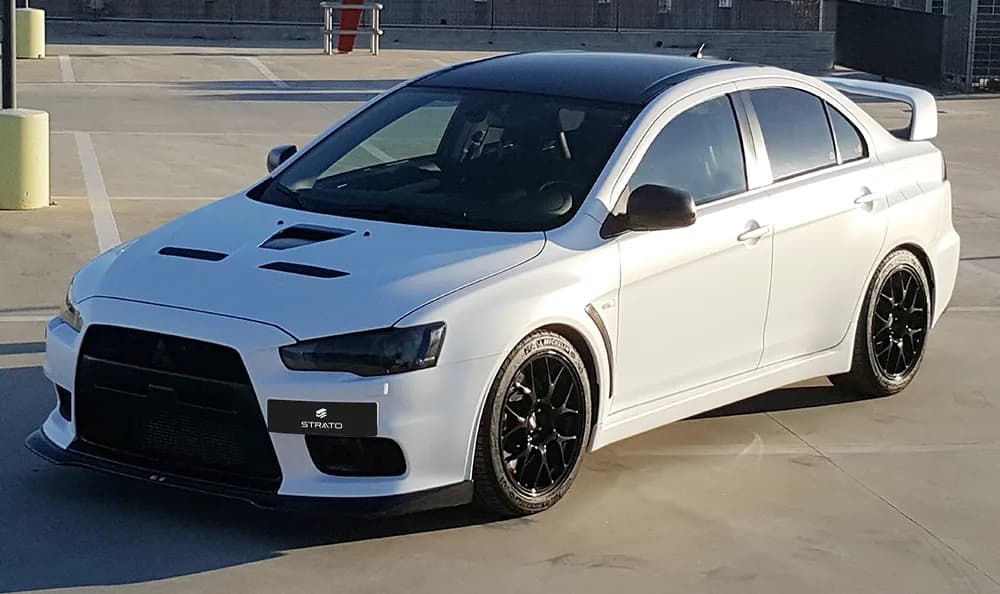Mitsubishi Lancer Evo X - Pellicola Auto 3M "Satin Frozen Vanilla"