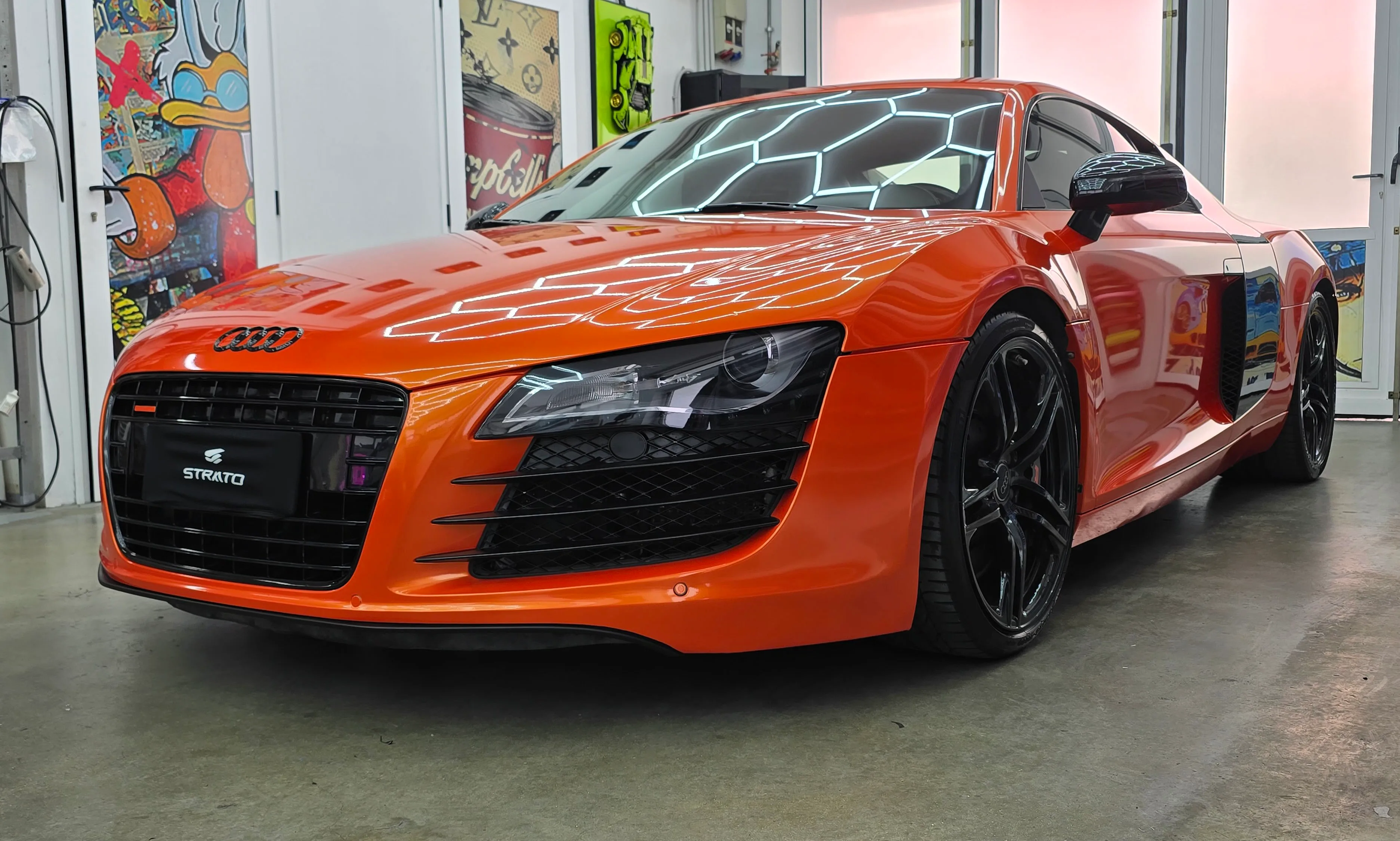 Audi R8 | Wrapping Gloss Metal Electric Sunset