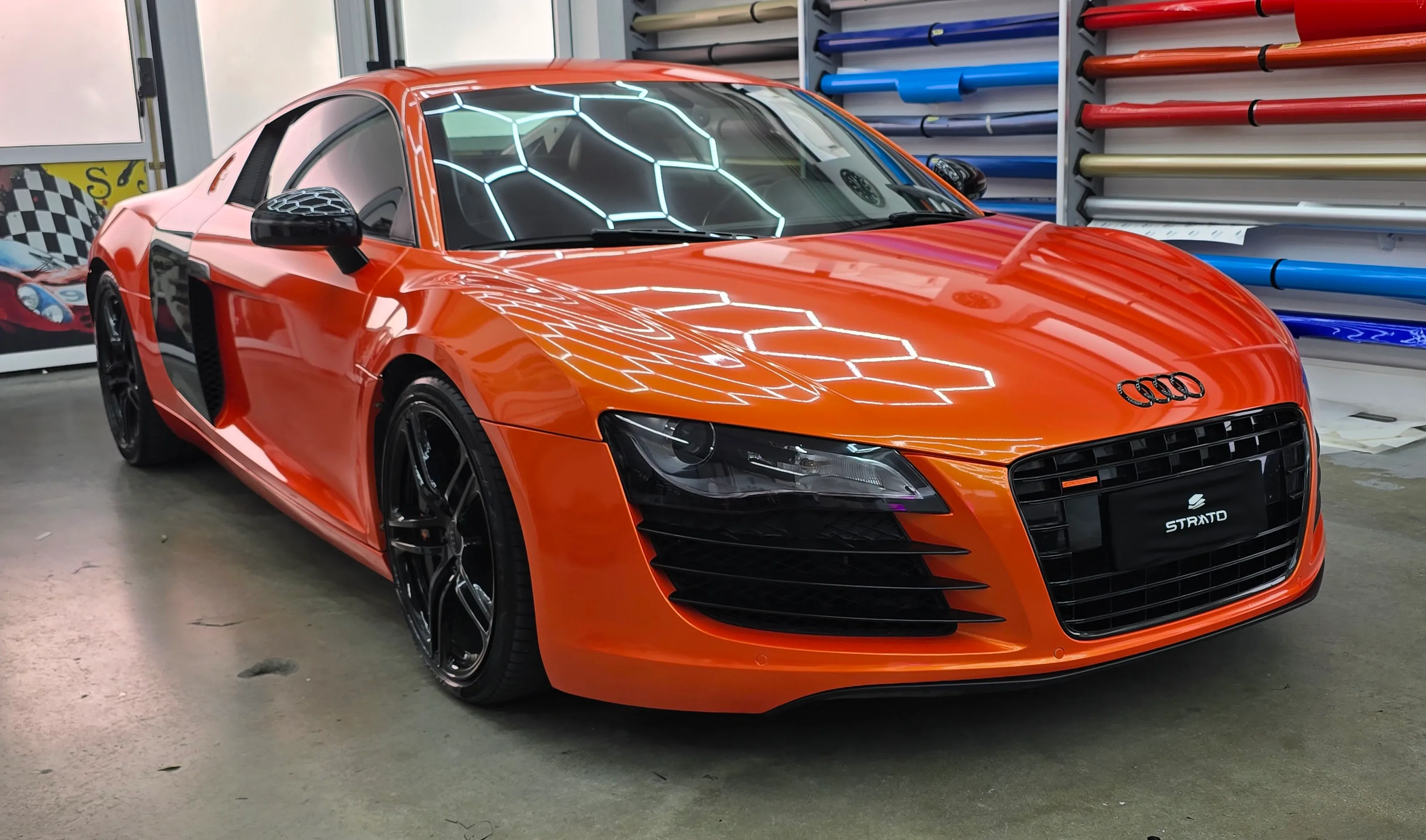 Audi R8 | Wrapping Gloss Metal Electric Sunset