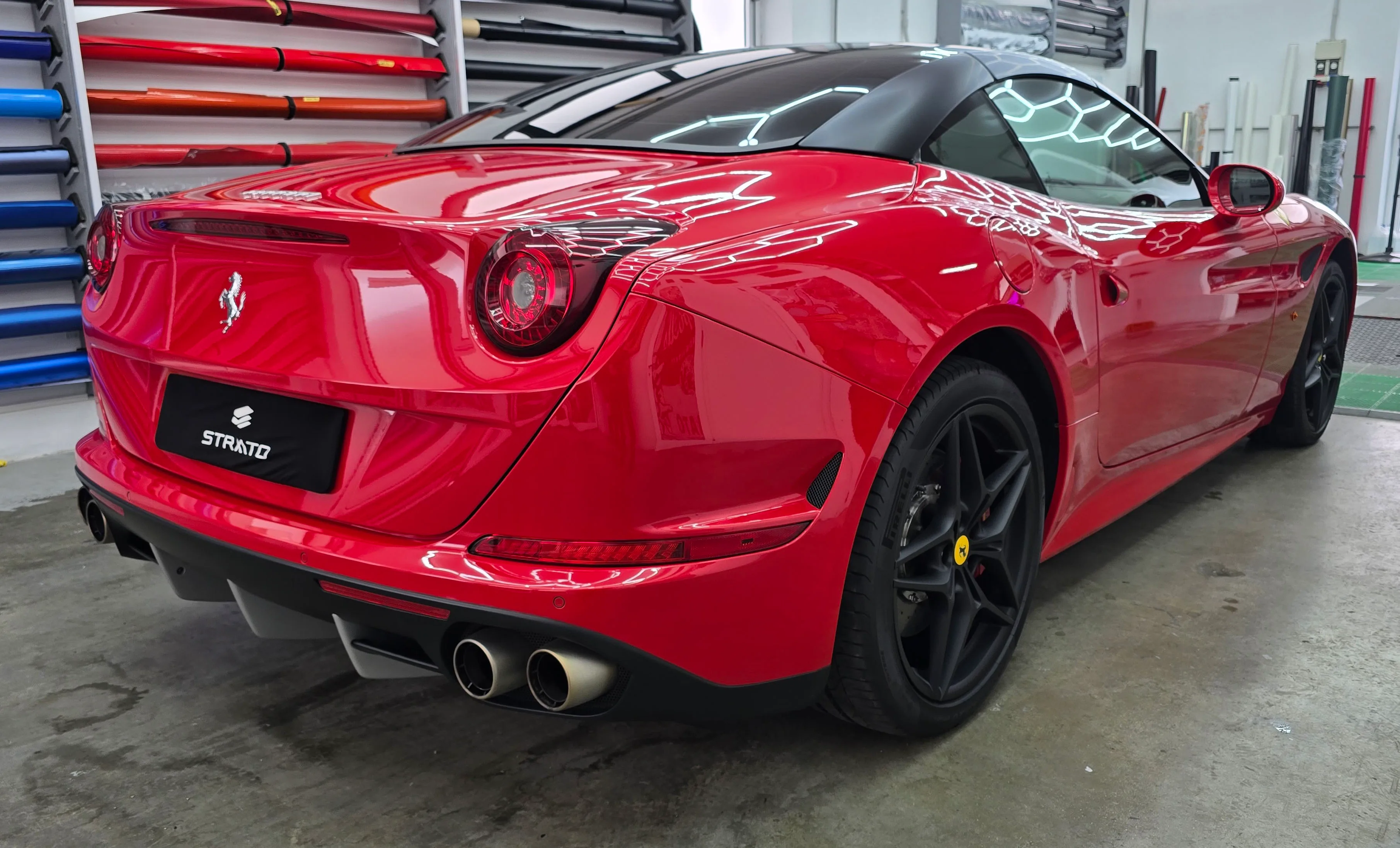 Ferrari California | PPF - Wrapping Satin Black