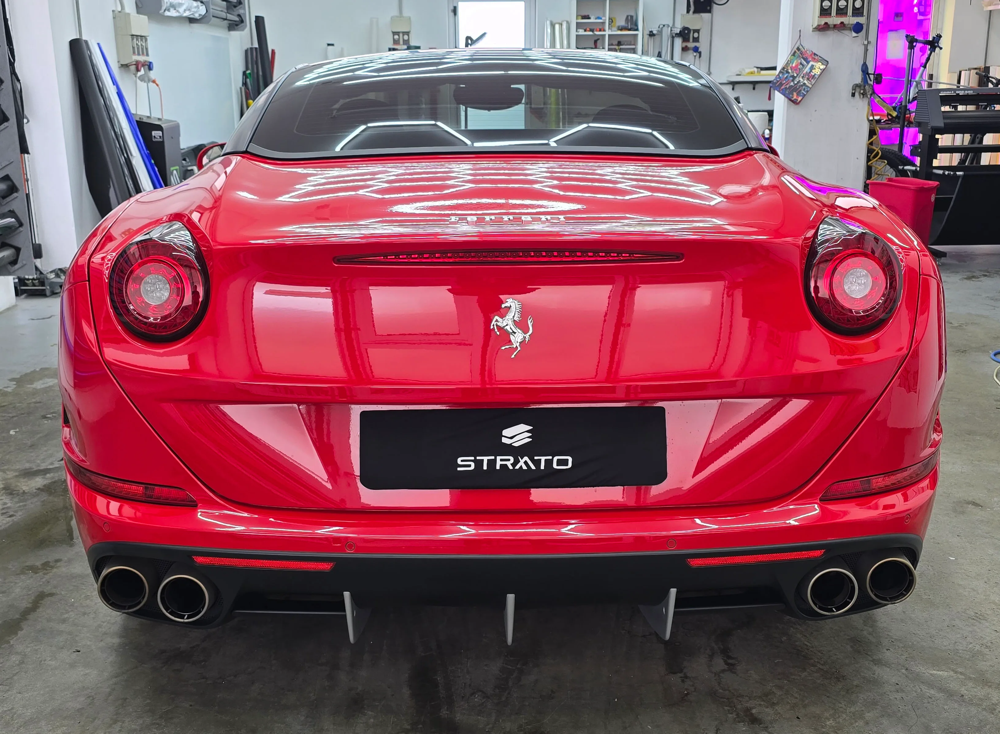 Ferrari California | PPF - Wrapping Satin Black
