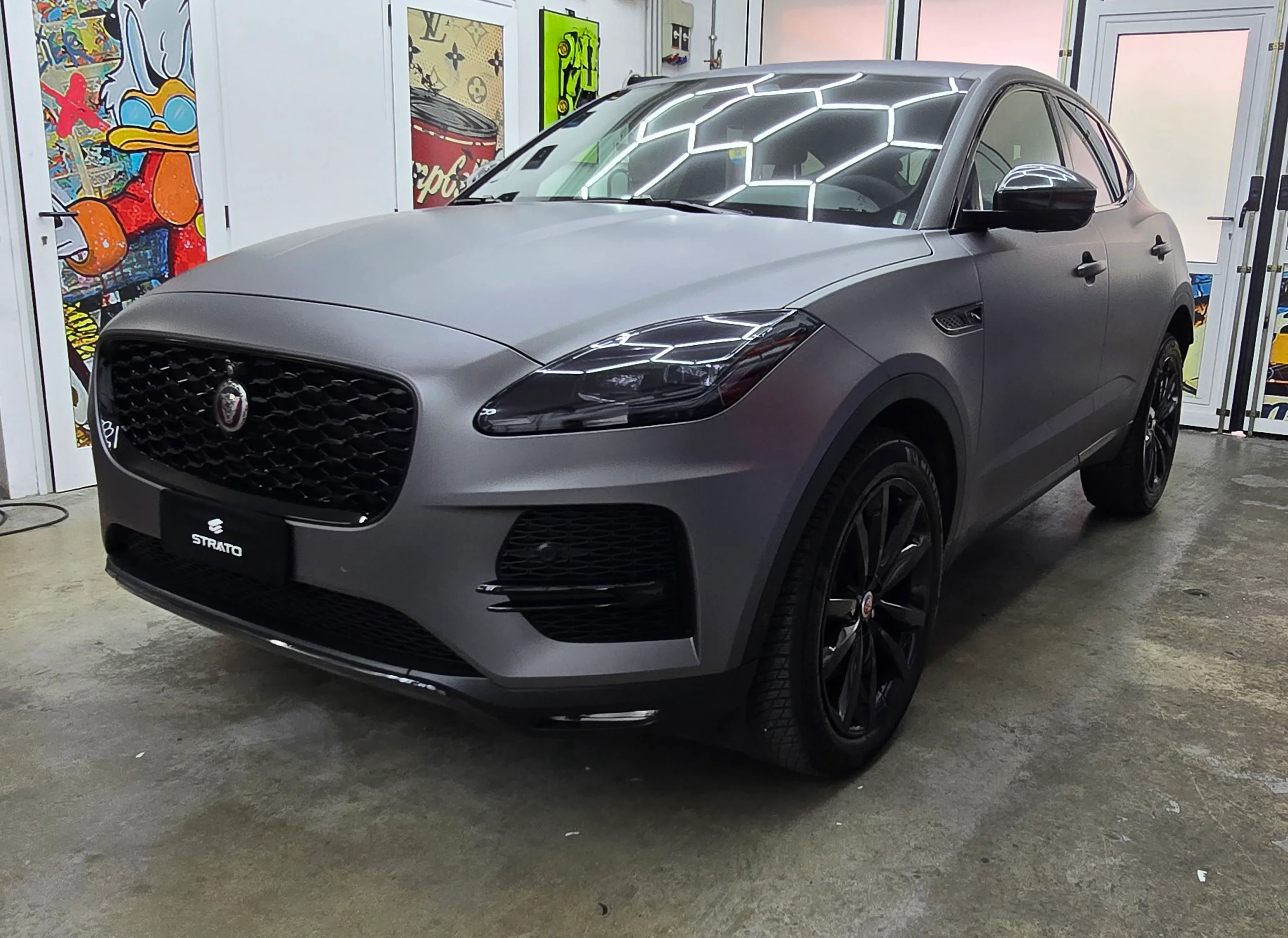 Jaguar E Pace | Car Wrapping Matte Dark Grey