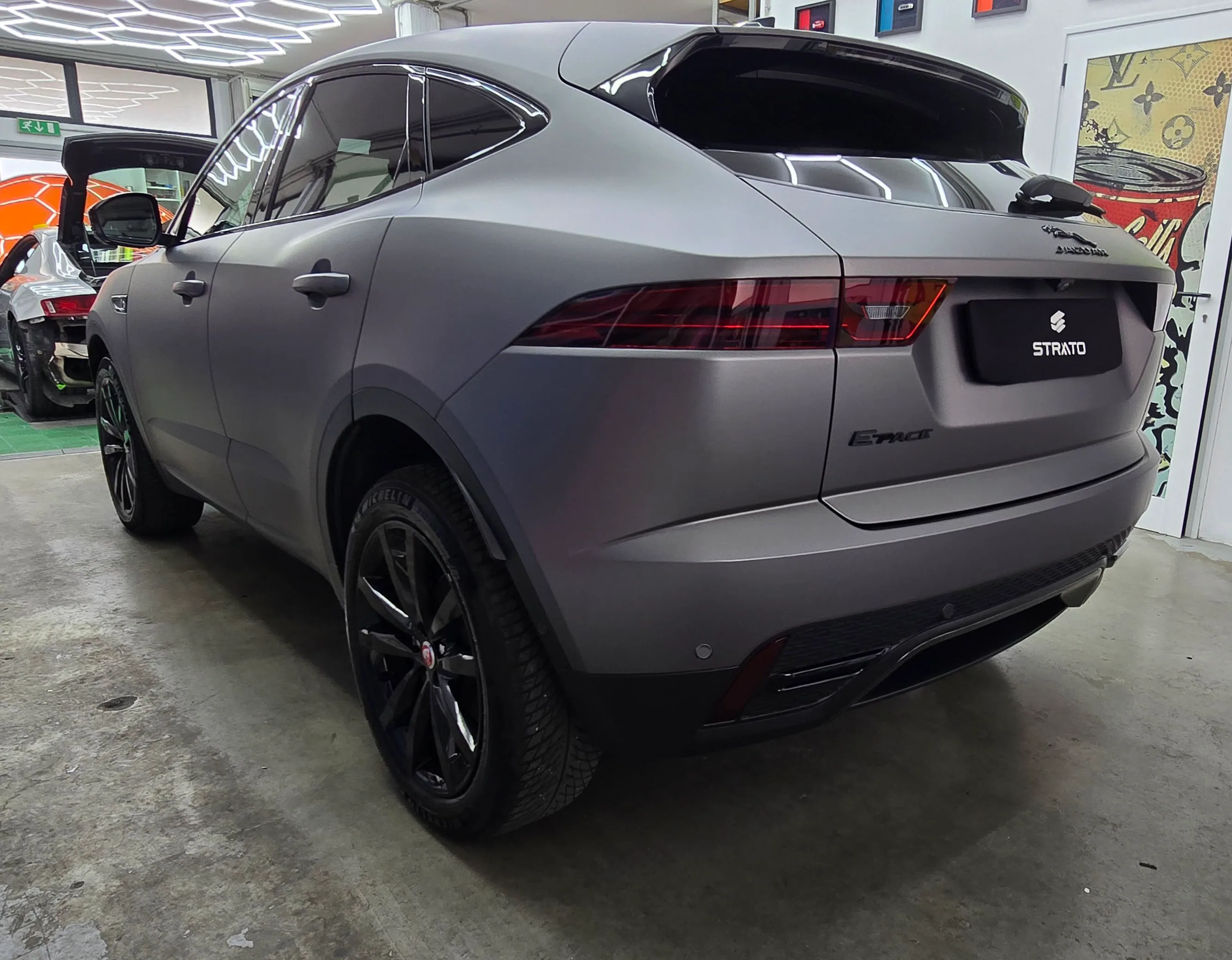 Jaguar E Pace | Car Wrapping Matte Dark Grey