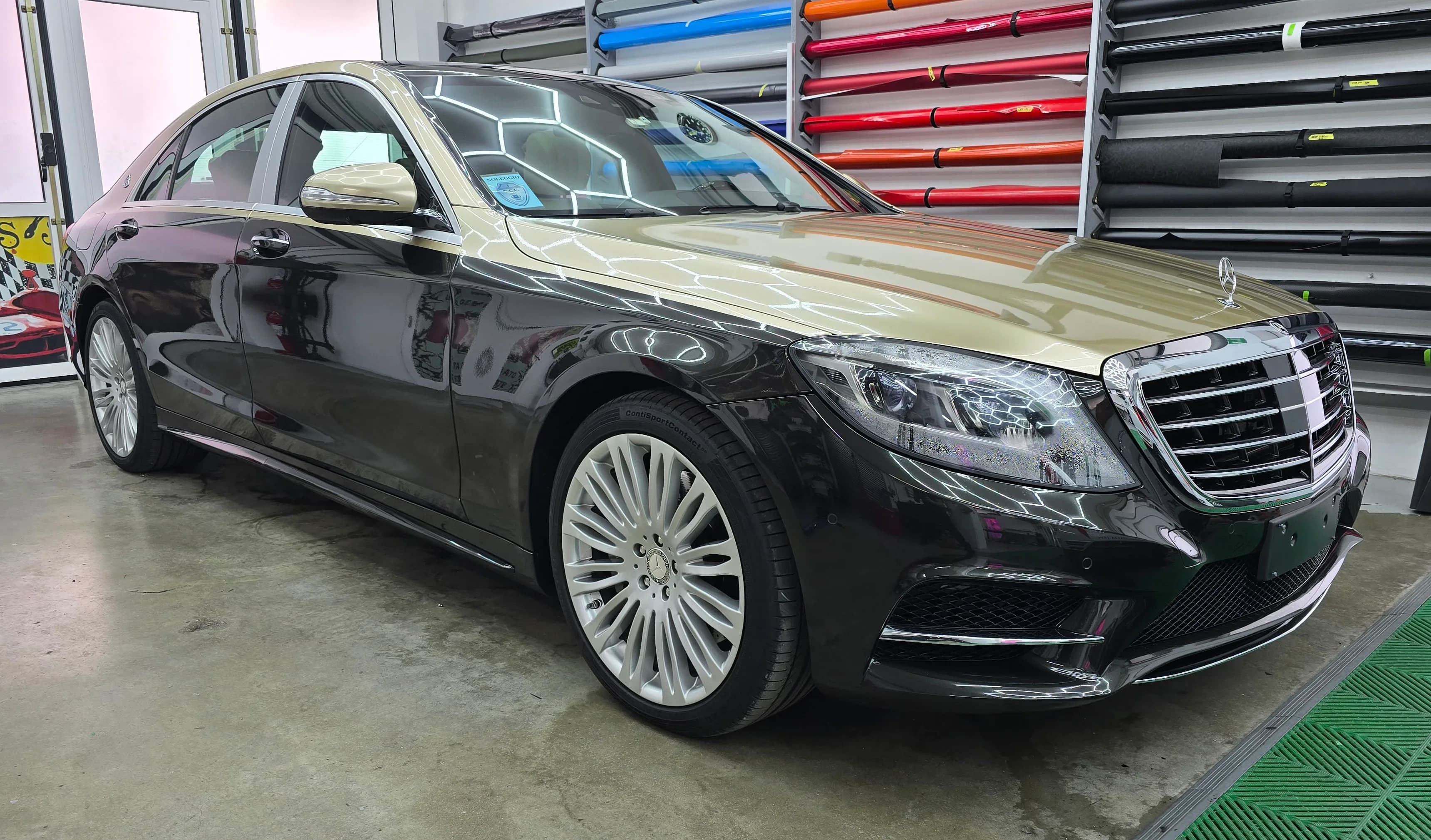 Mercedes Classe E | Car Wrapping MAYBAC Champagne