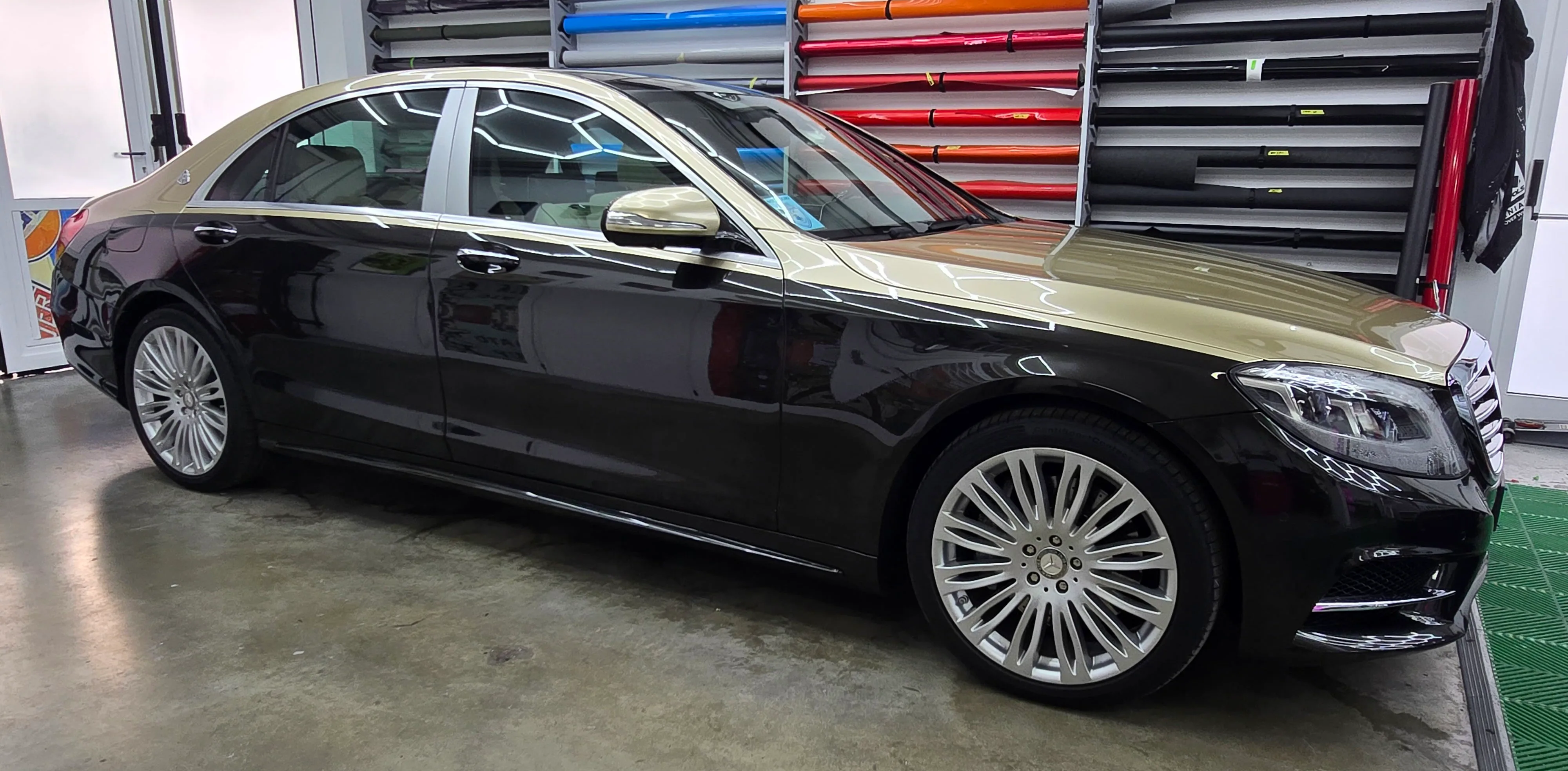 Mercedes Classe E | Car Wrapping MAYBAC Champagne