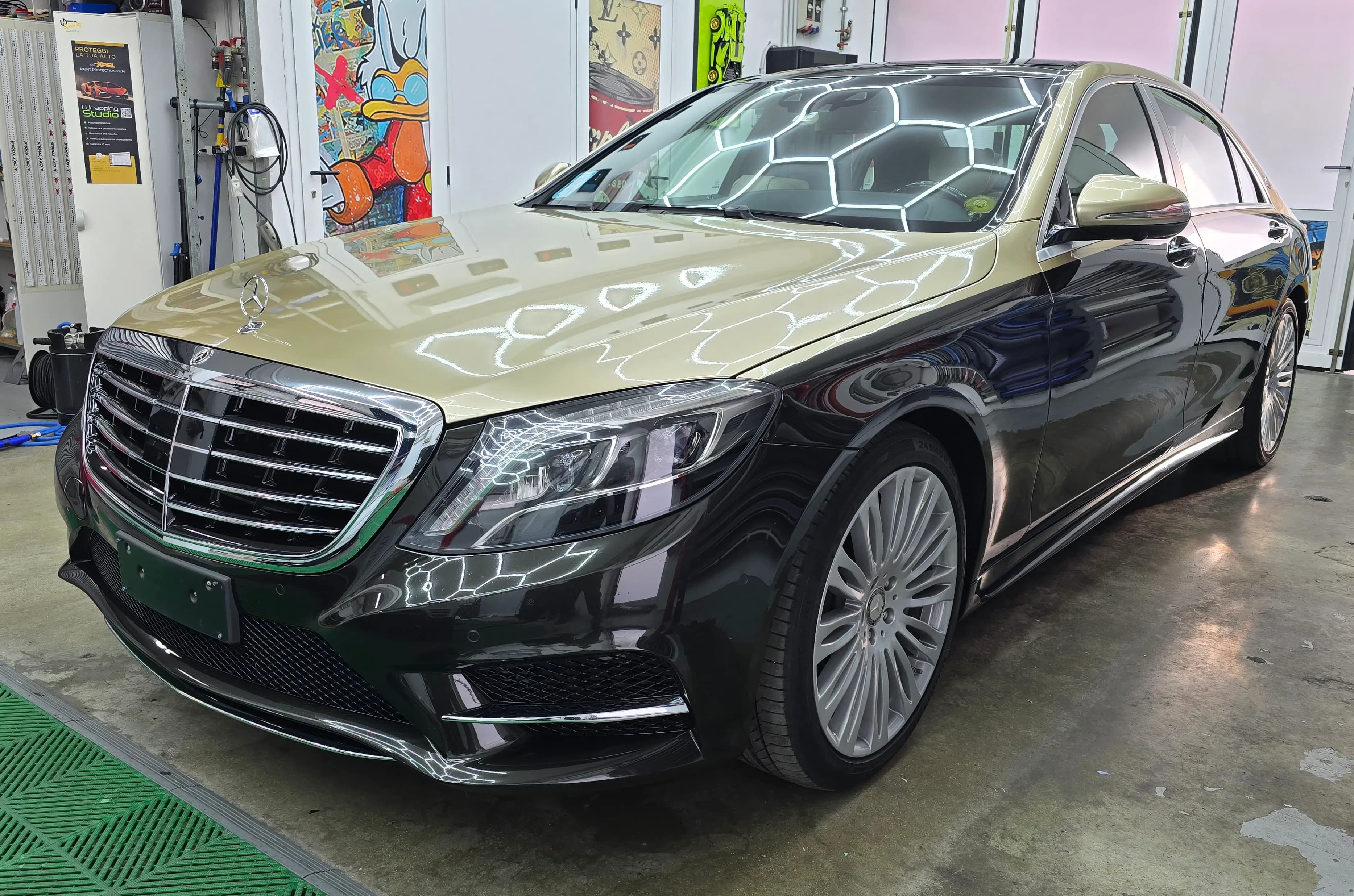 Mercedes Classe E | Car Wrapping MAYBAC Champagne