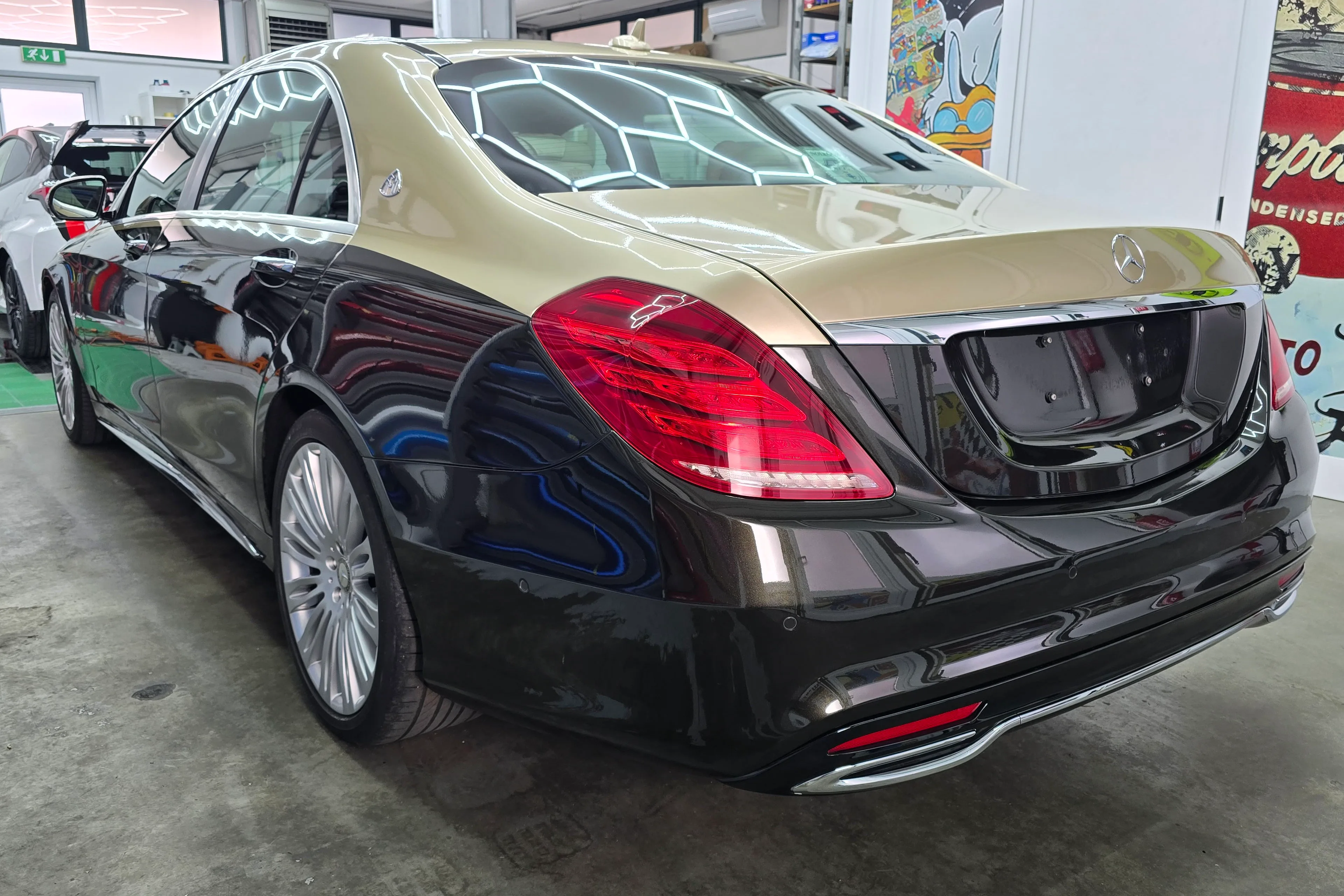 Mercedes Classe E | Car Wrapping MAYBAC Champagne