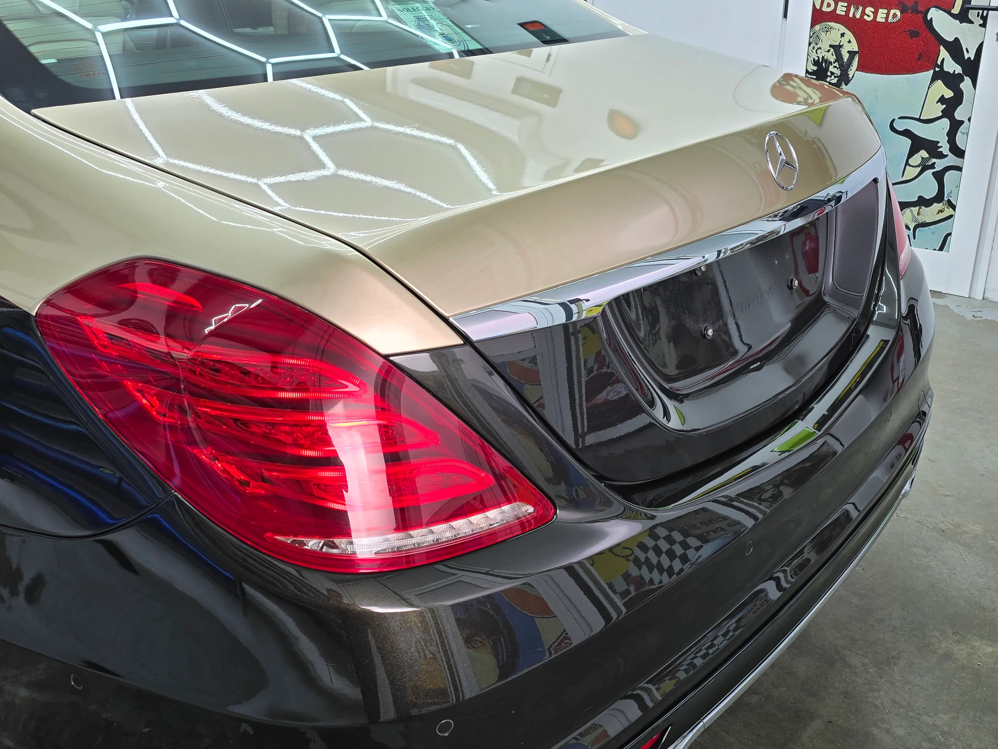 Mercedes Classe E | Car Wrapping MAYBAC Champagne