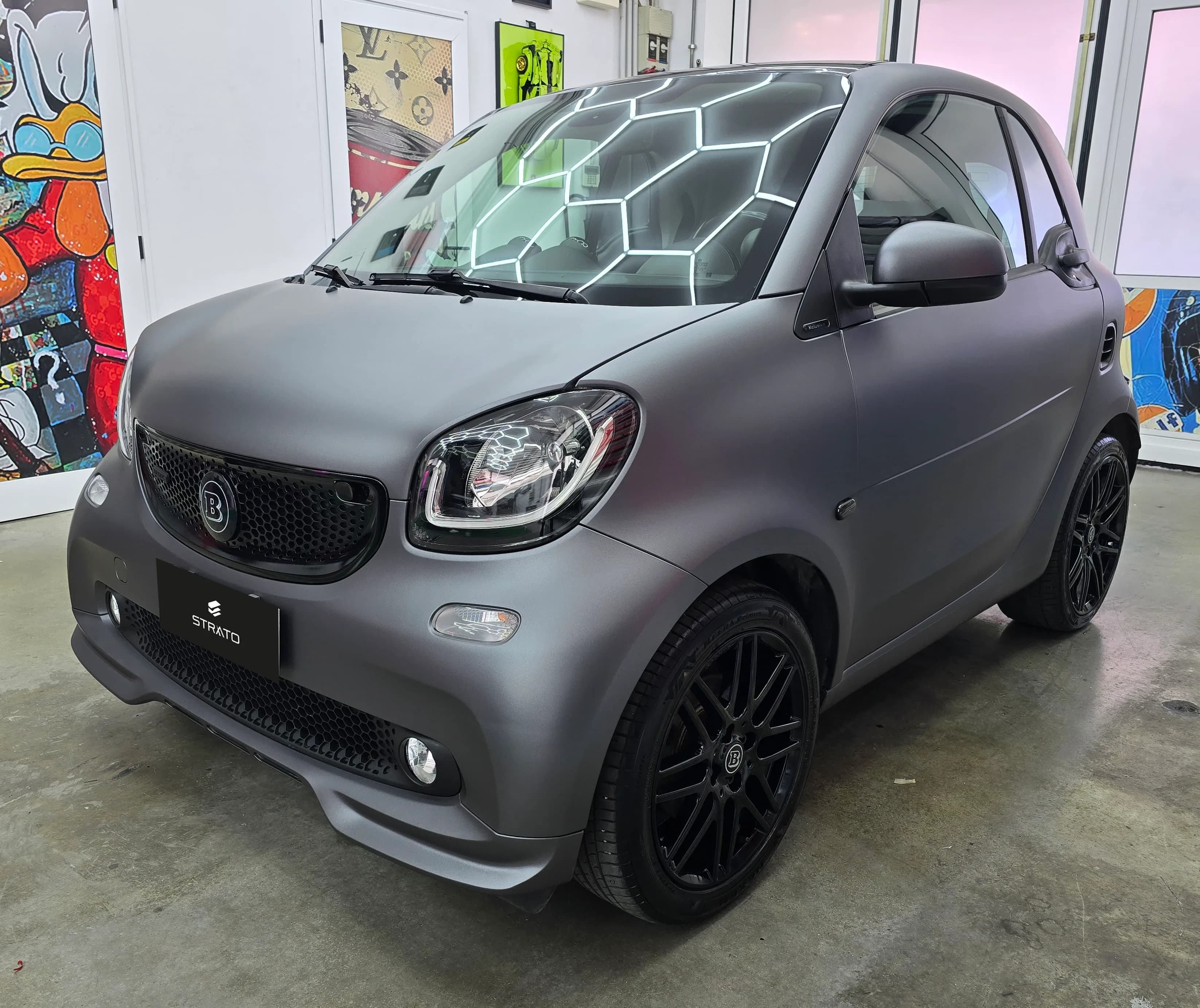 Smart Brabus  451 | Wrapping Matte Dark Grey