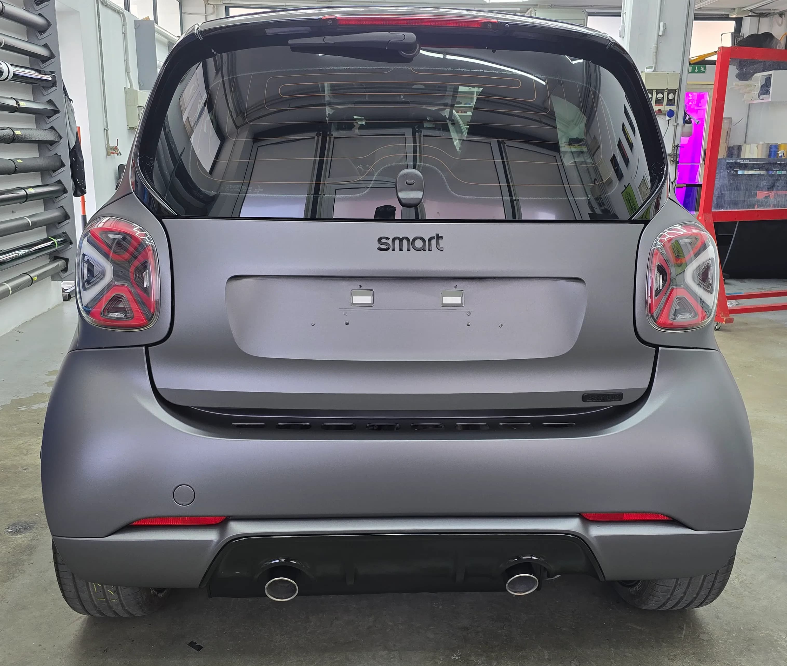 Smart Brabus  451 | Wrapping Matte Dark Grey