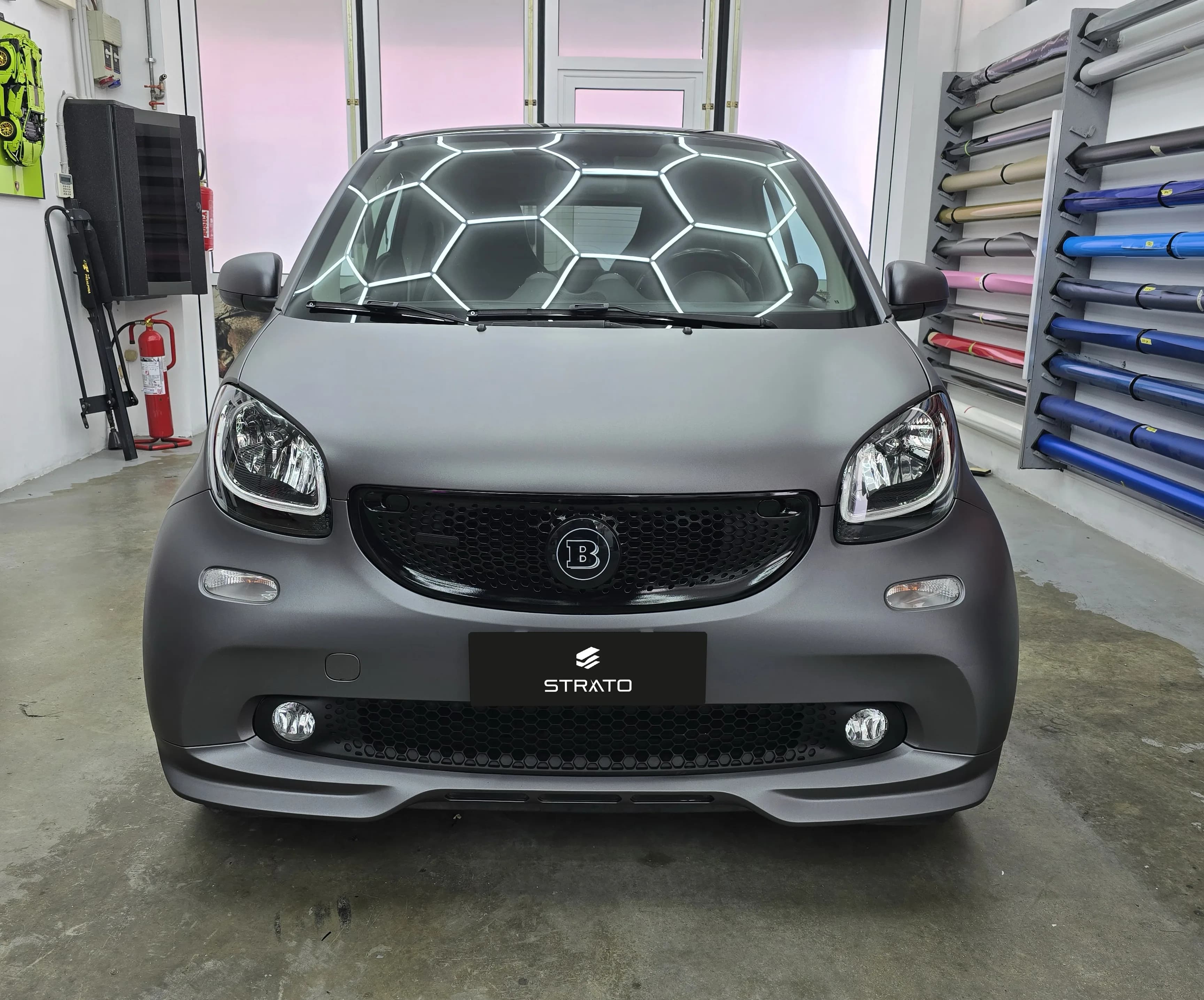 Smart Brabus 451 - Car Wrapping Matte Dark Grey