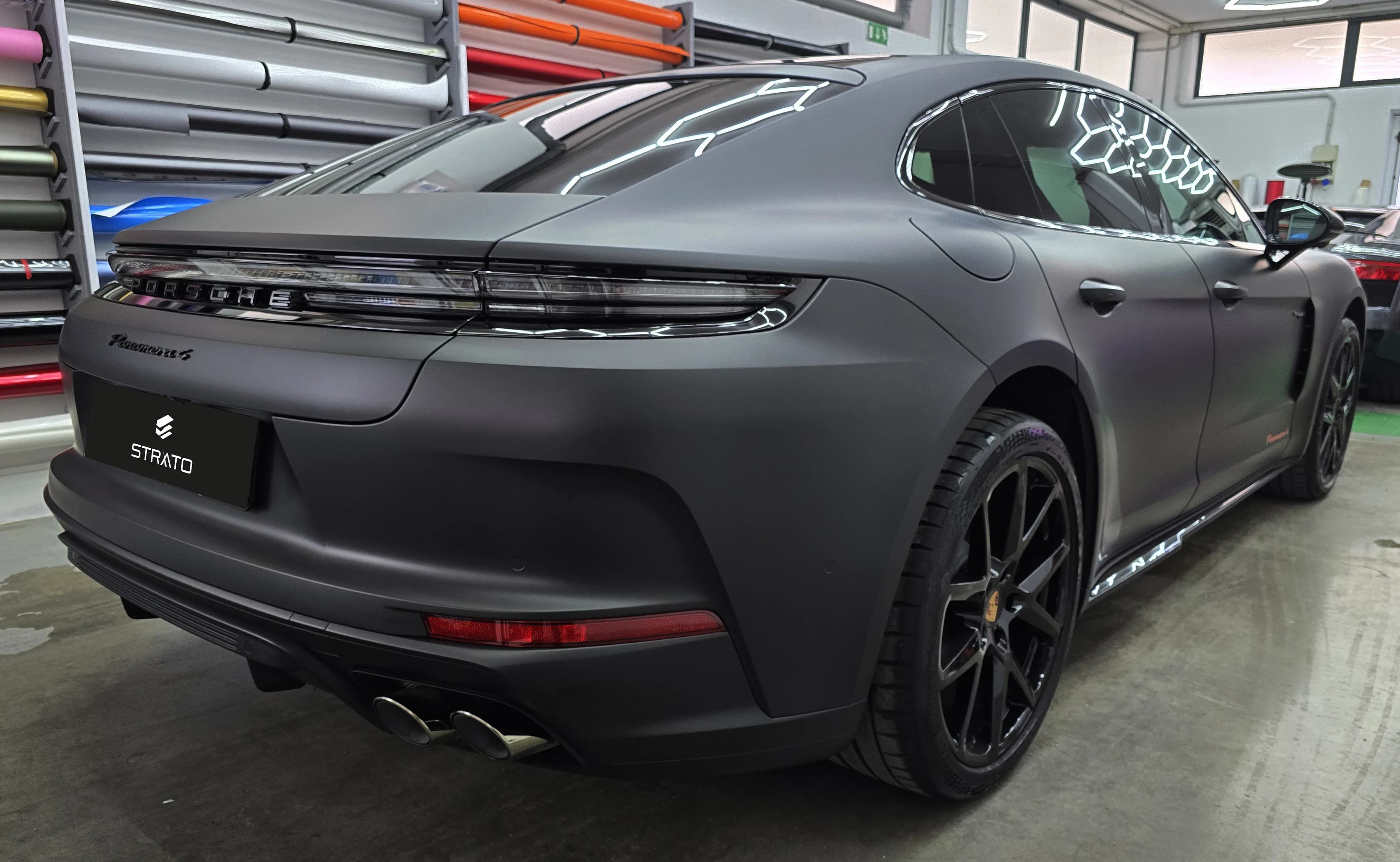 Porsche Panamera 4s | Wrapping Matte Deep Black