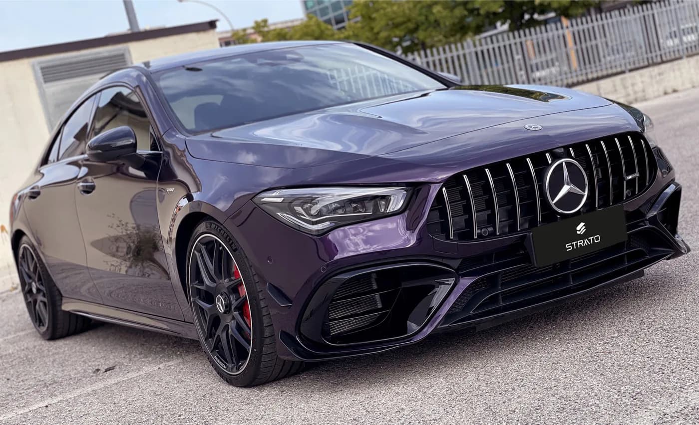 Mercedes CLA 45s AMG | Wrapping Super Gloss Purple