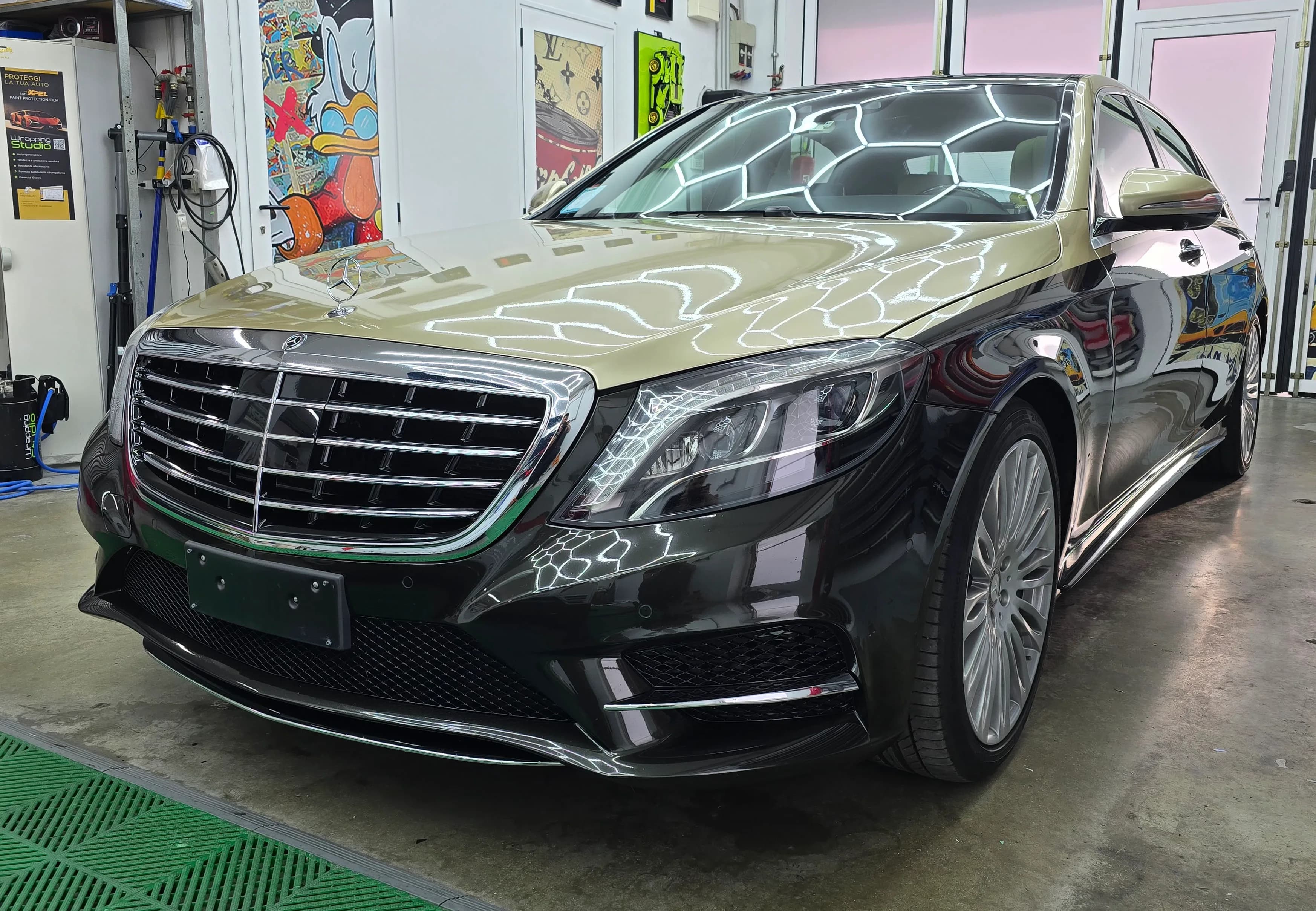 Mercedes Classe E | Car Wrapping MAYBAC Champagne